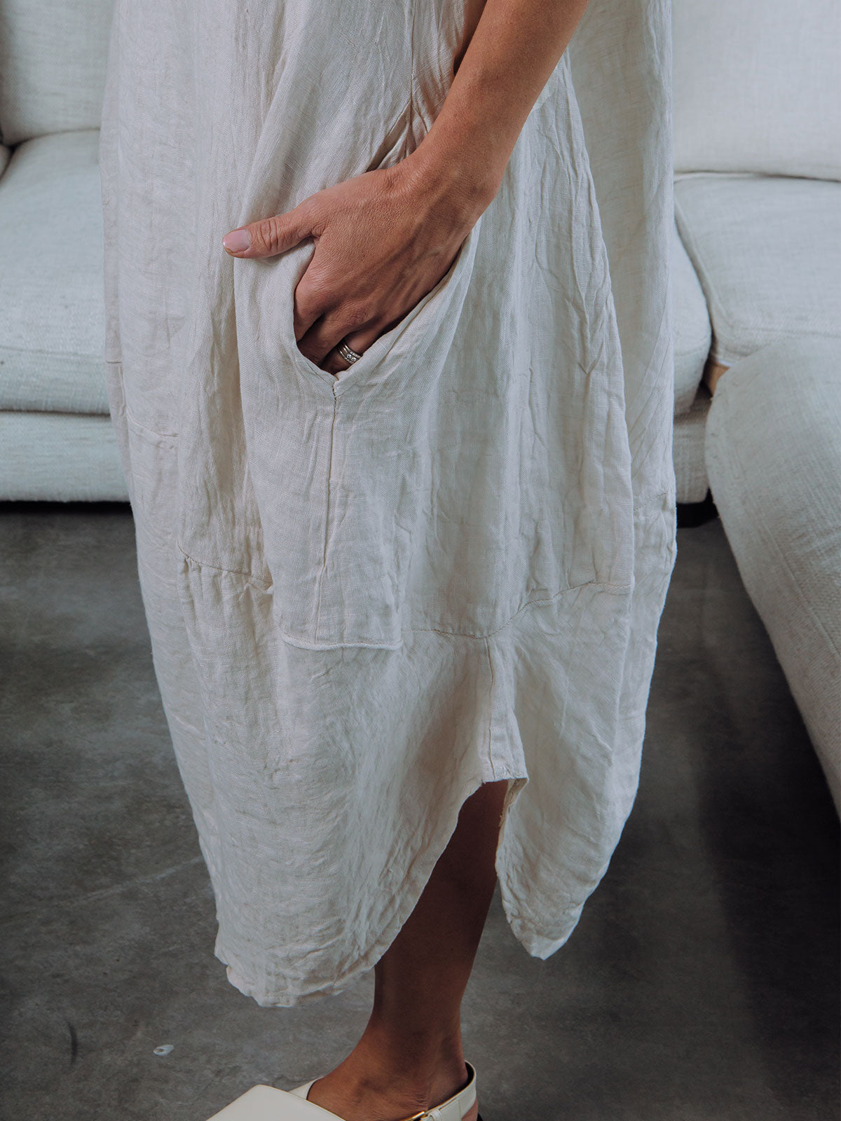 Donald Linen Balloon Dress