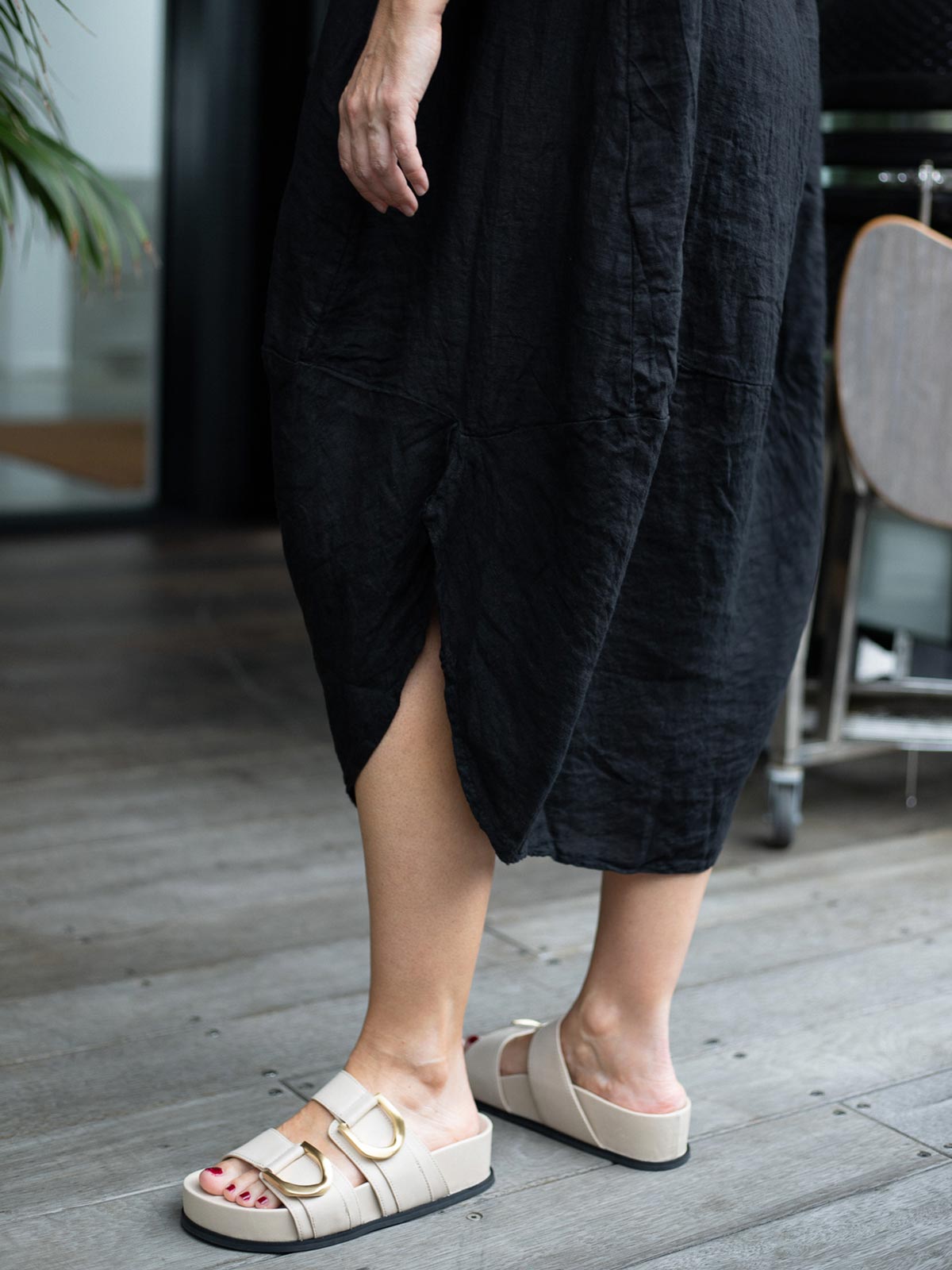 Donald Linen Balloon Dress