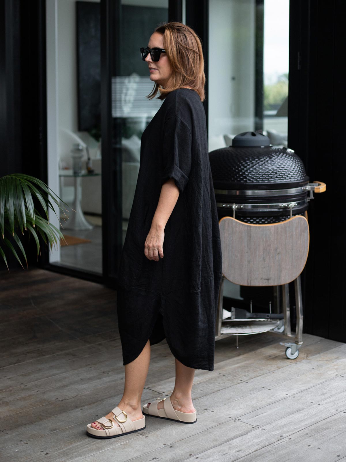 Donald Linen Balloon Dress