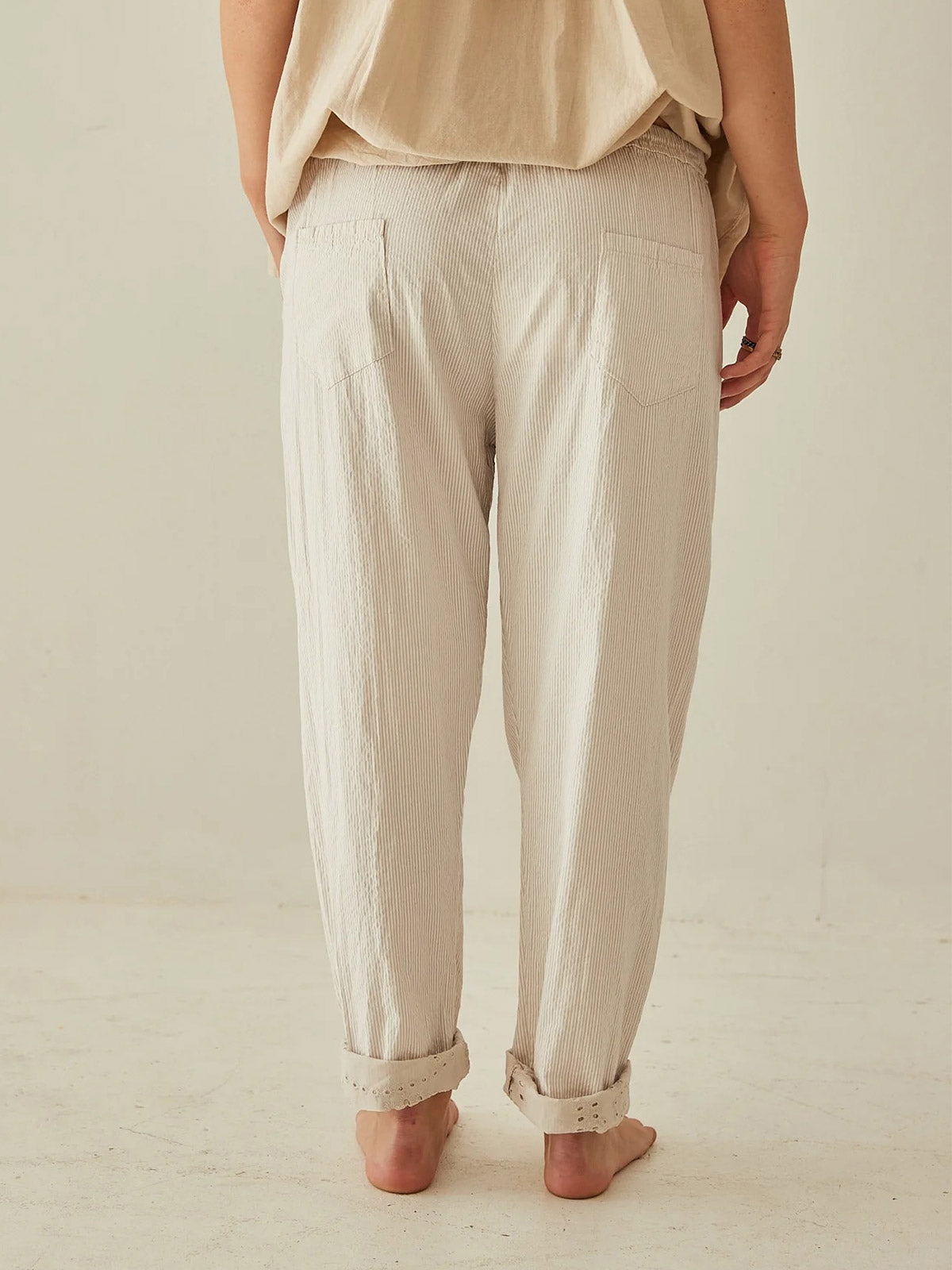 Pepa Stripe Cotton Pants