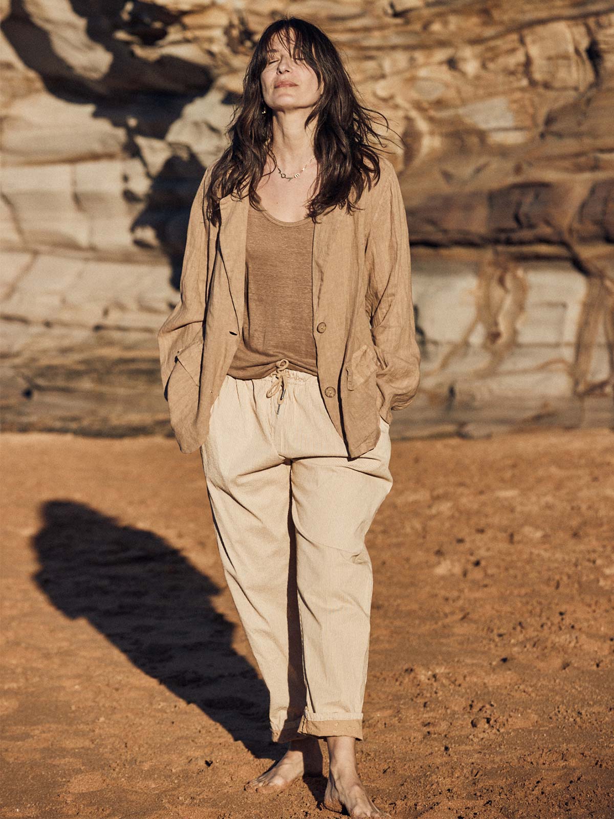 Pepa Stripe Cotton Pants