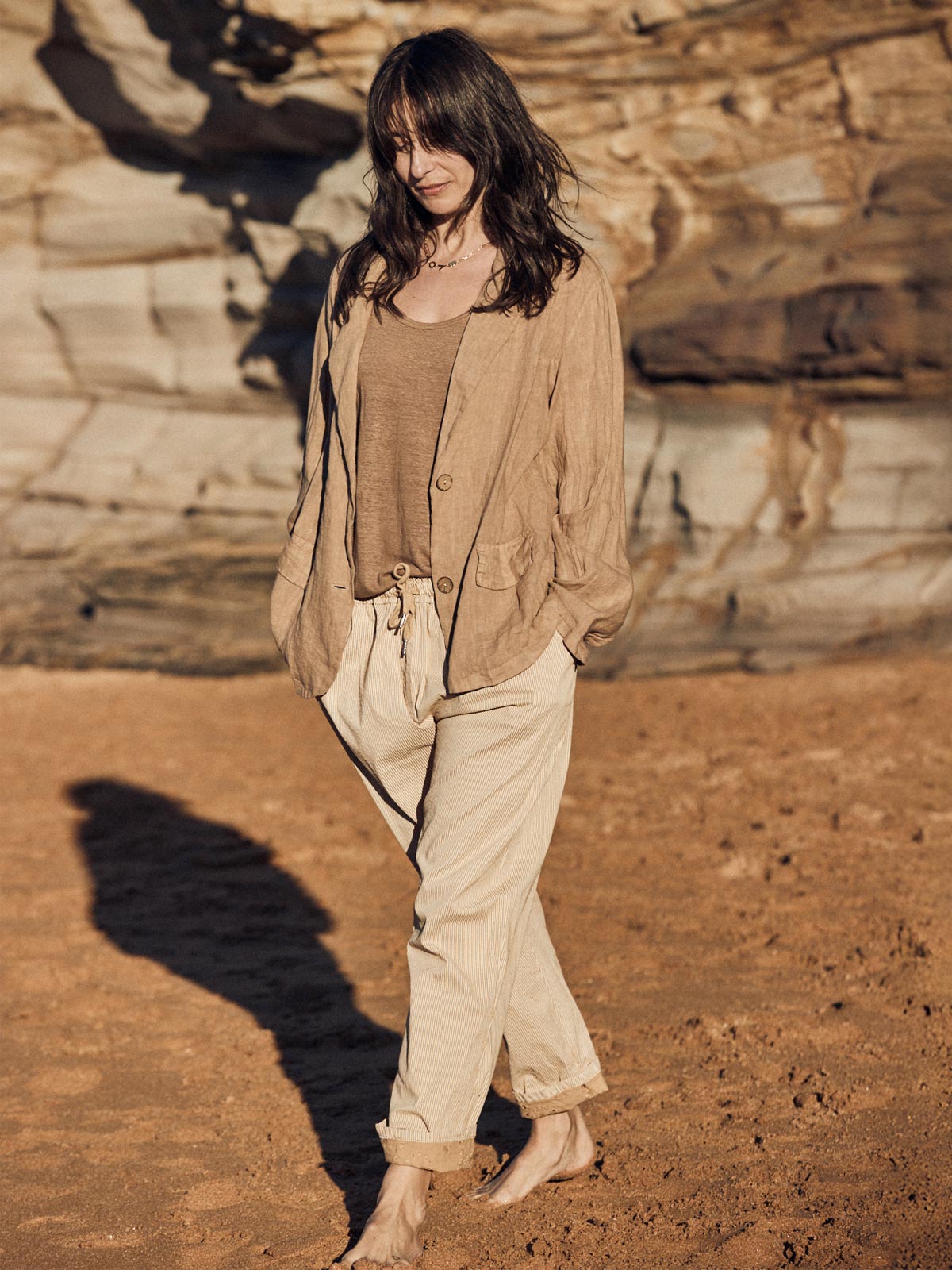 Pepa Stripe Cotton Pants