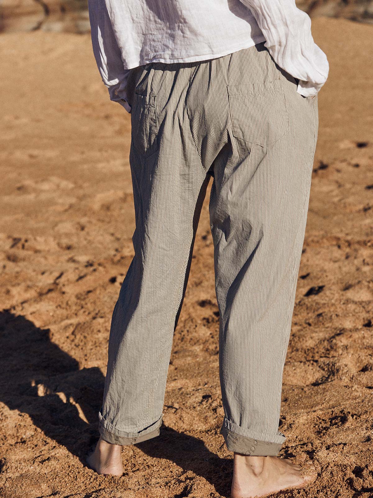 Pepa Stripe Cotton Pants