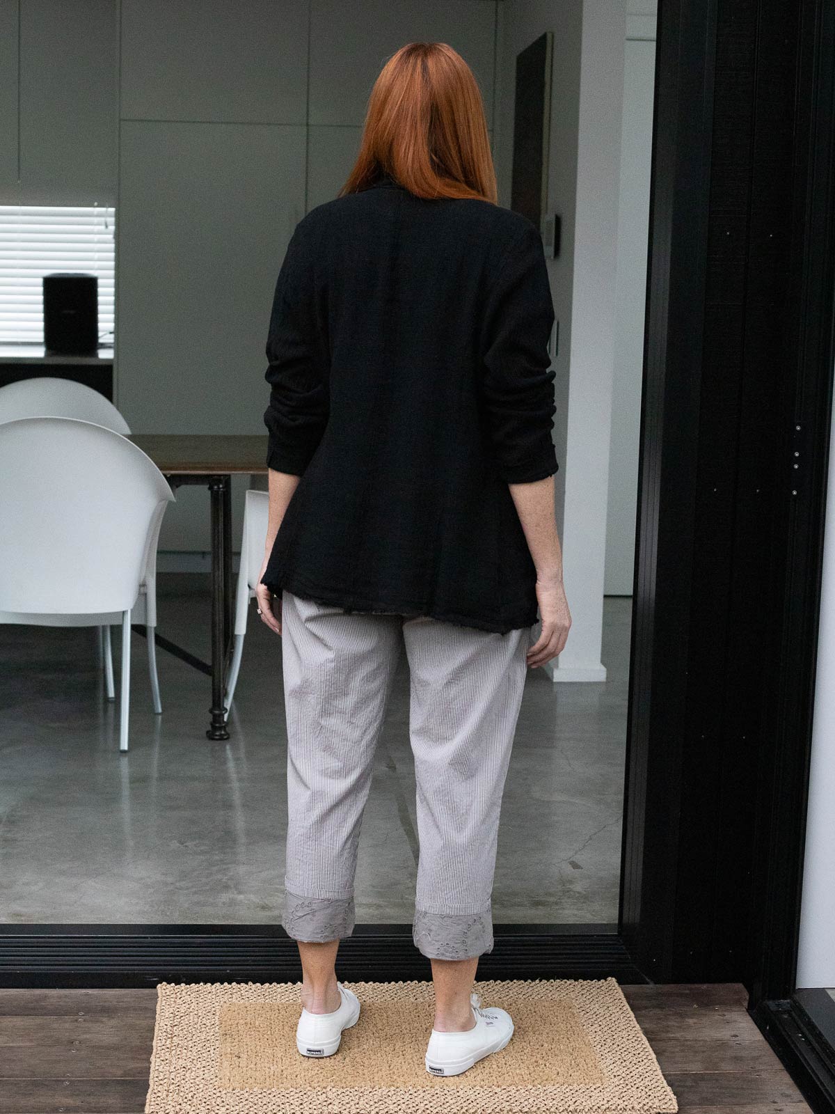 Cottage Beach Raw Linen Blazer