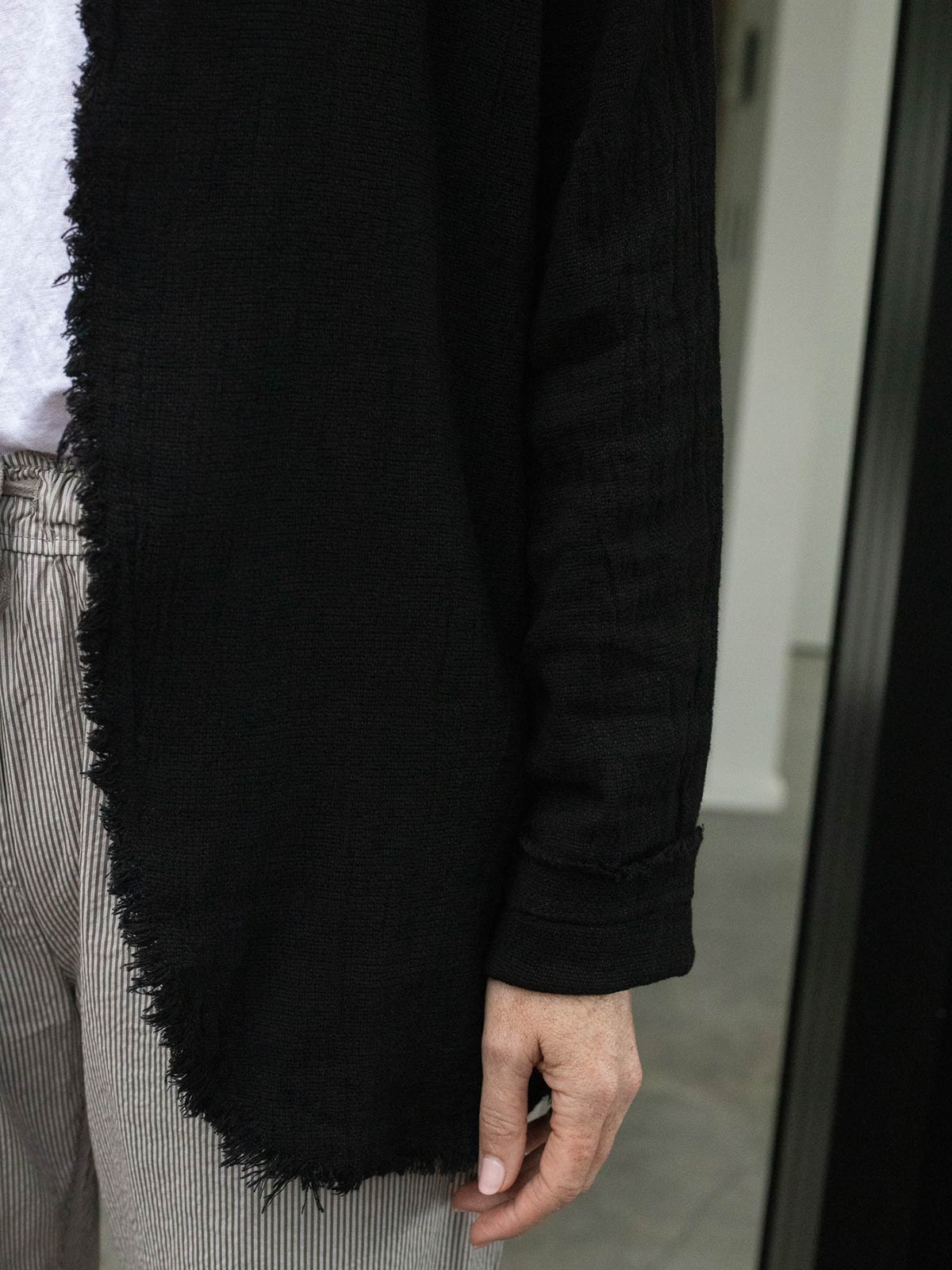 Cottage Beach Raw Linen Blazer