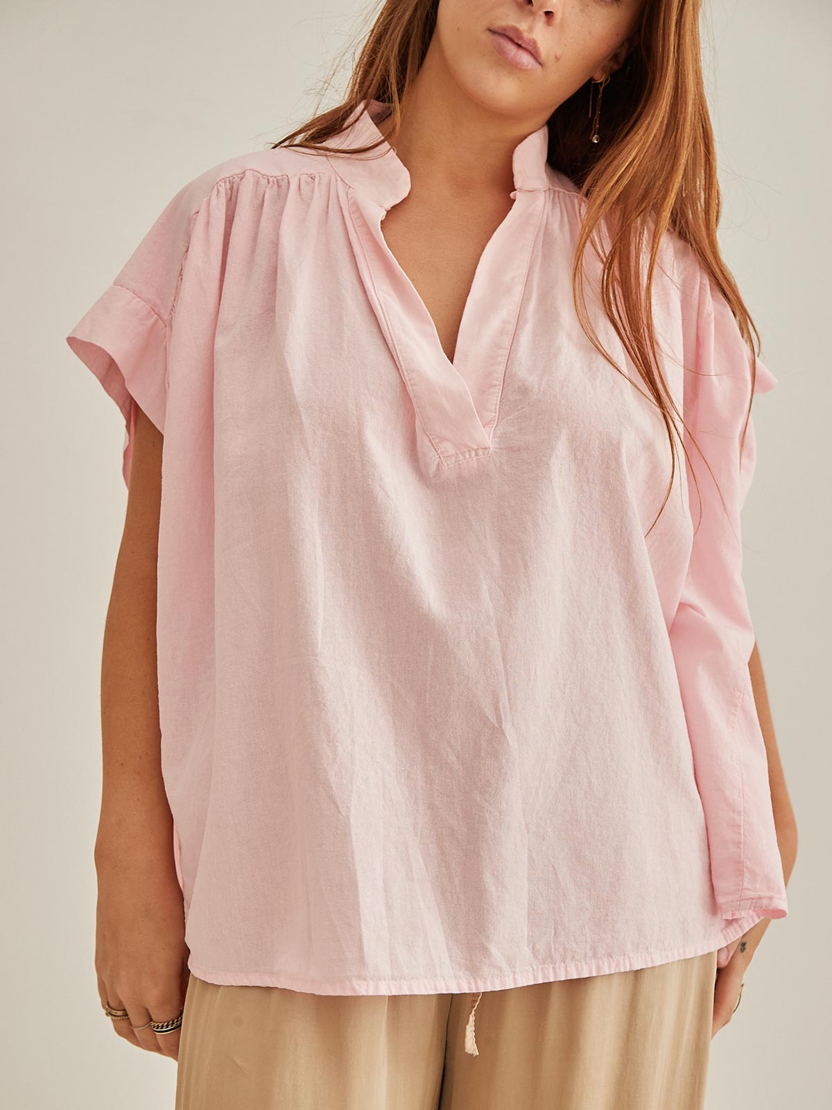 Muse V Neck Gather Blouse