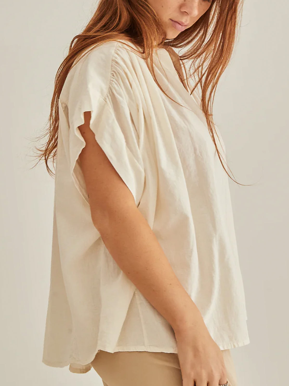 Muse V Neck Gather Blouse