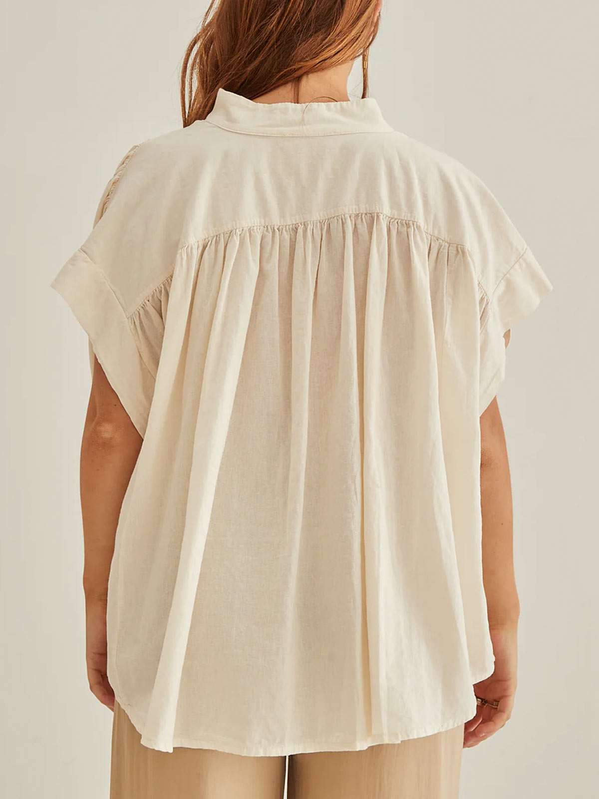 Muse V Neck Gather Blouse