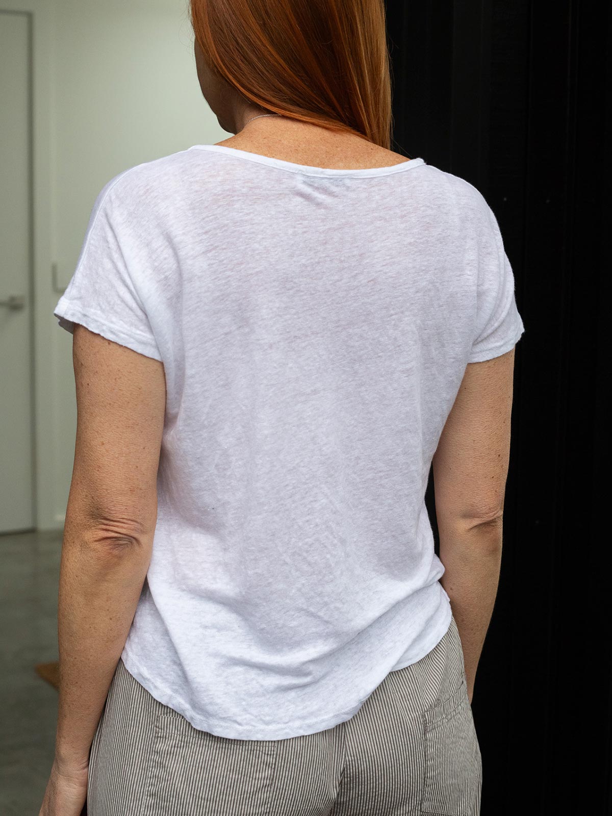 Noosa Linen Round Neck Tee