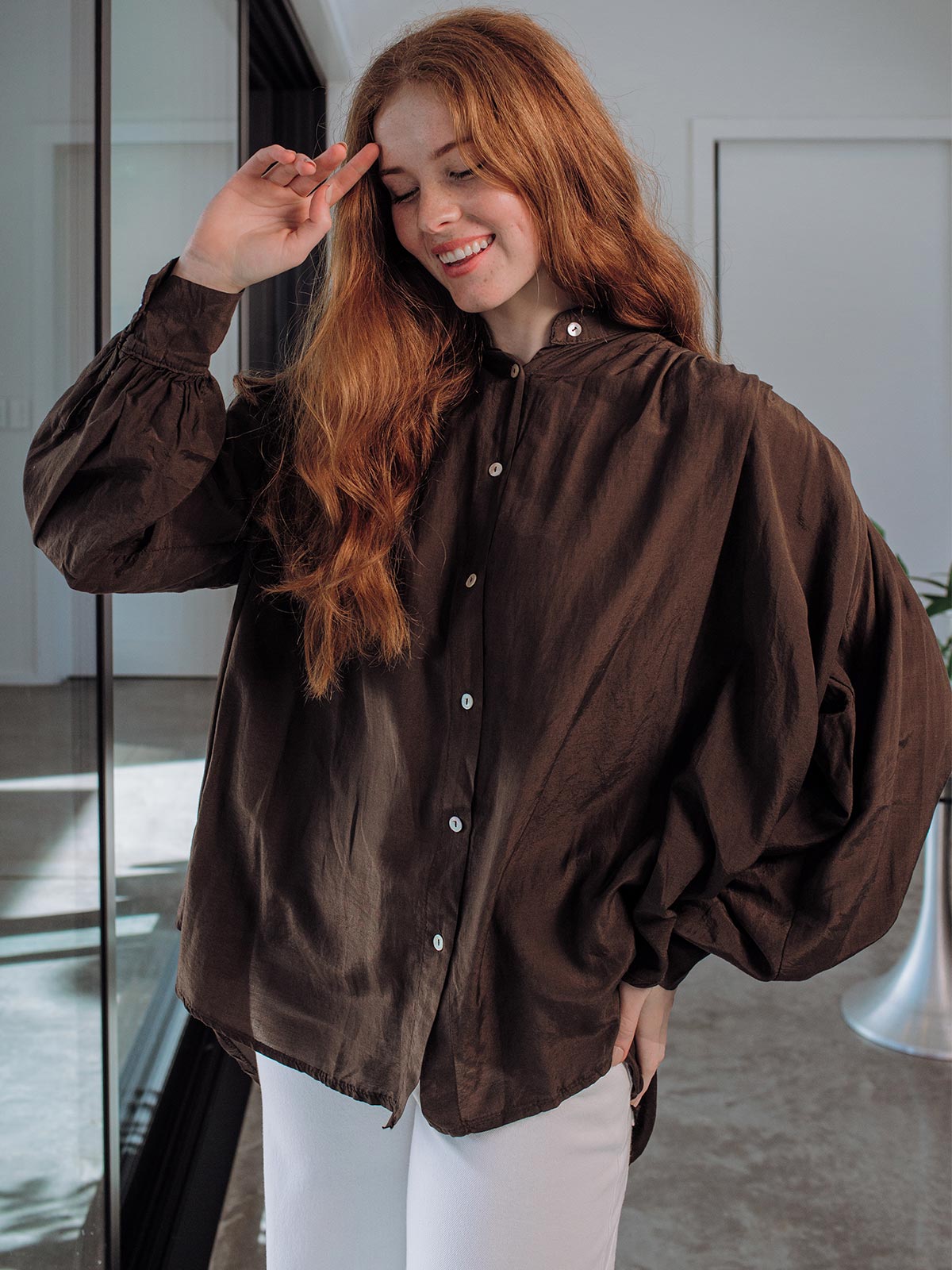 Milano Cotton Silk Blouse