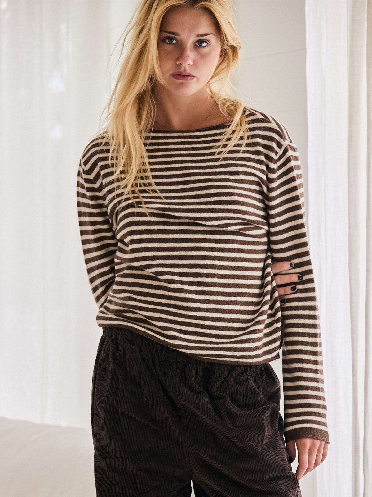 Nougat Stripe Sweater