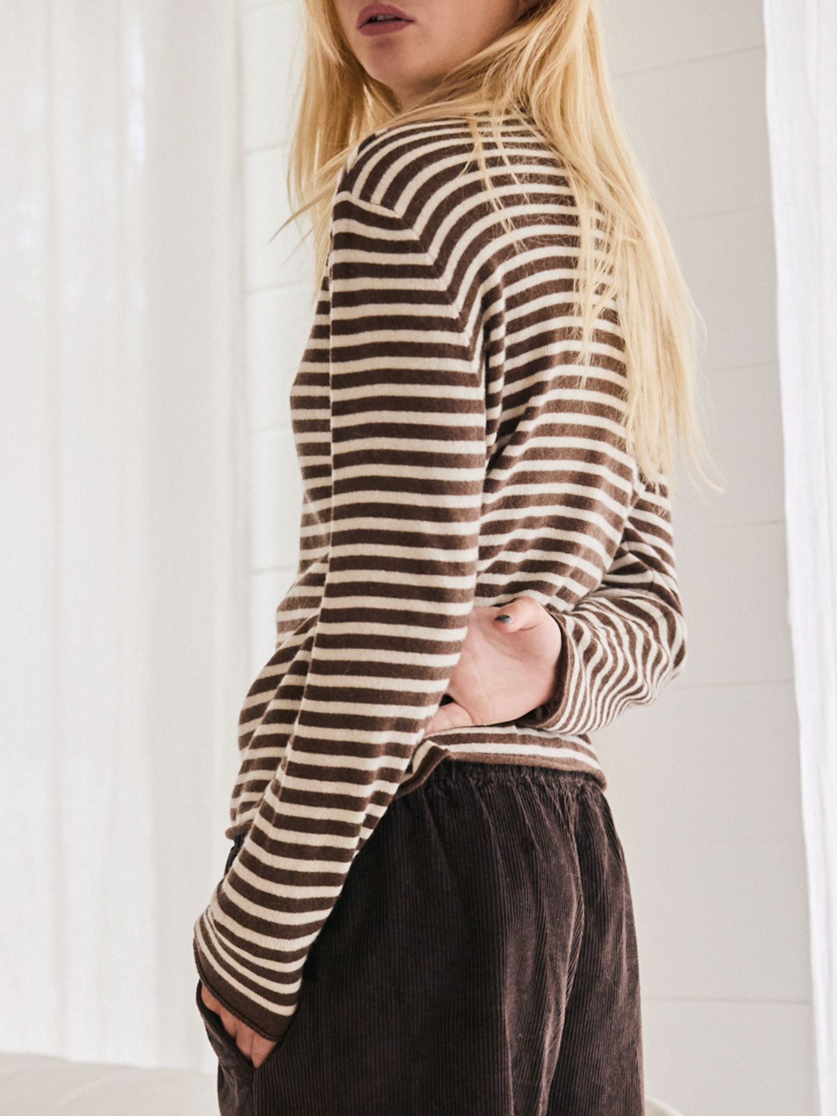 Nougat Stripe Sweater
