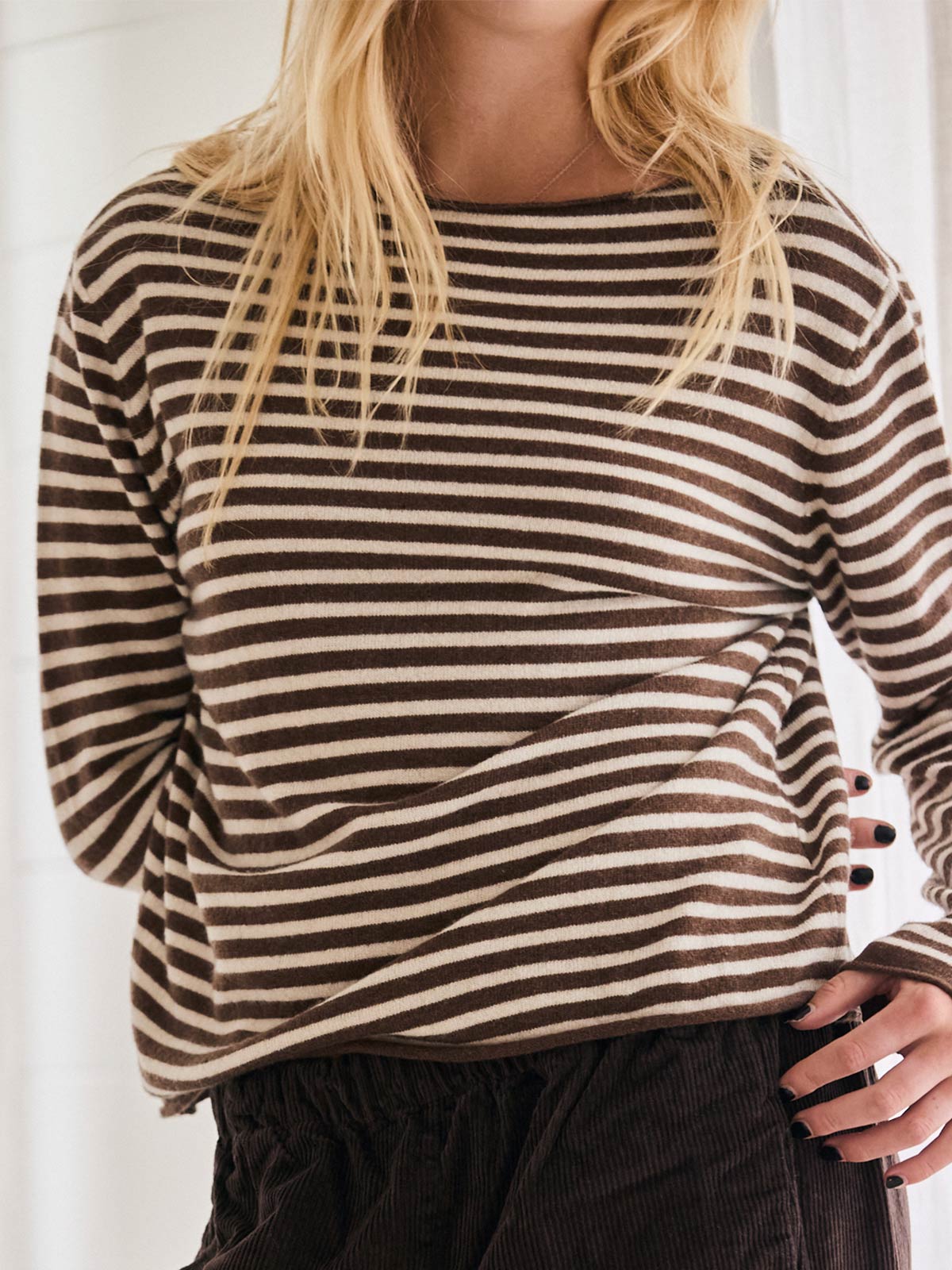 Nougat Stripe Sweater