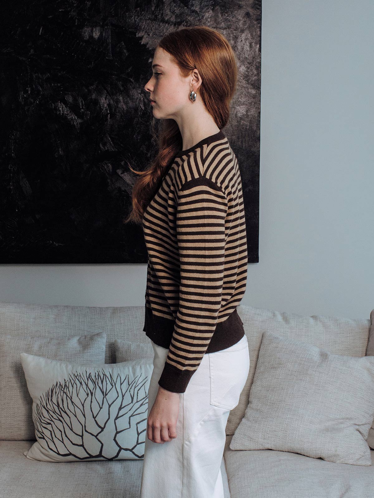 Popcorn Stripe Cardigan