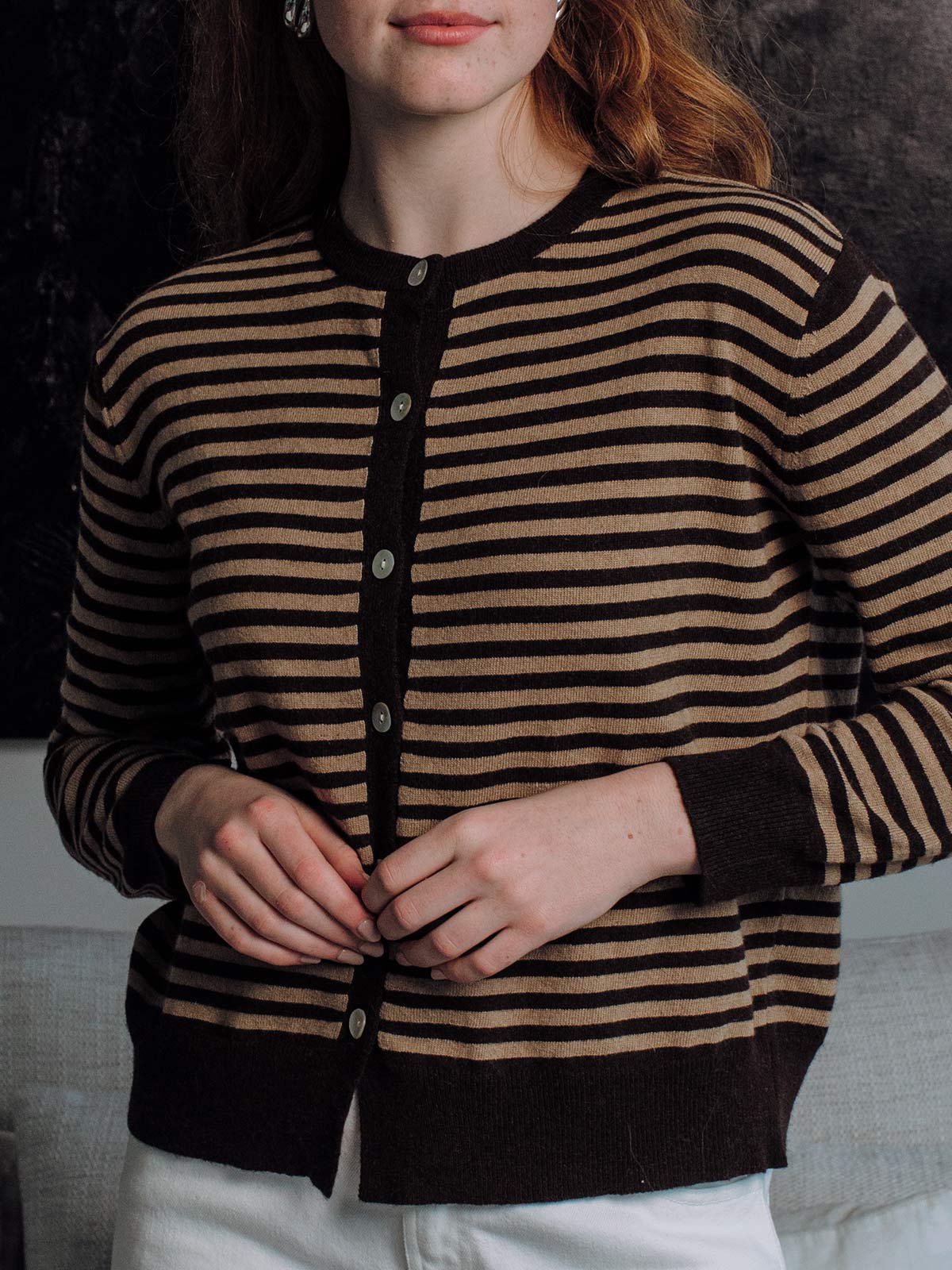 Popcorn Stripe Cardigan