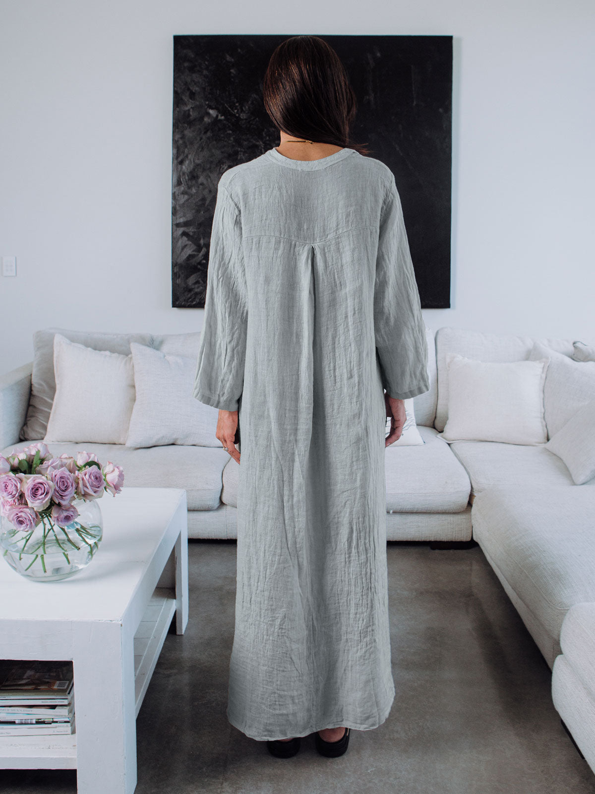 Sandy Linen Kaftan
