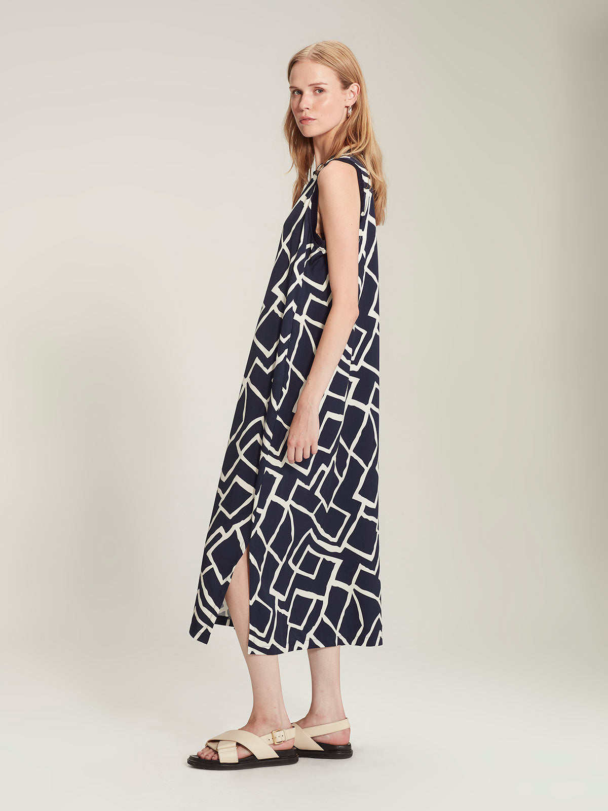 Elena Print Dress