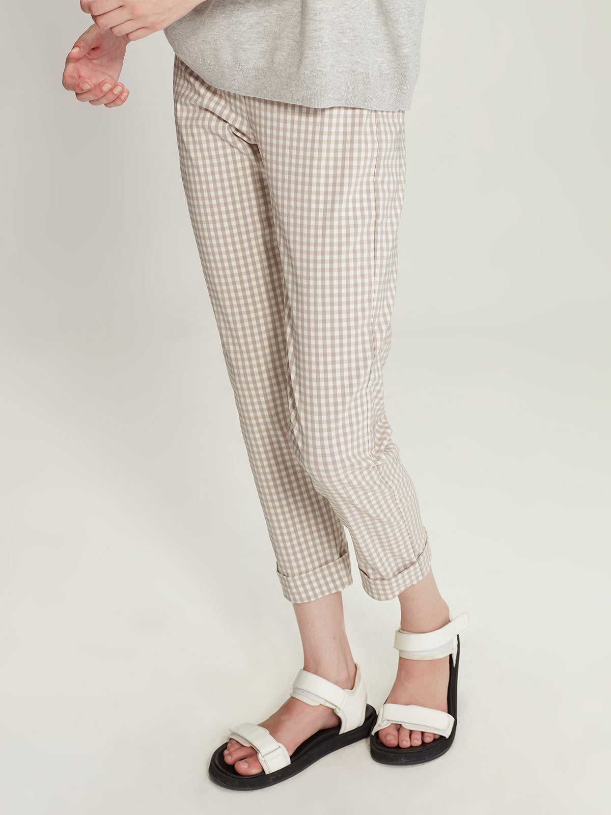 Gingham Cuffed Hepburn