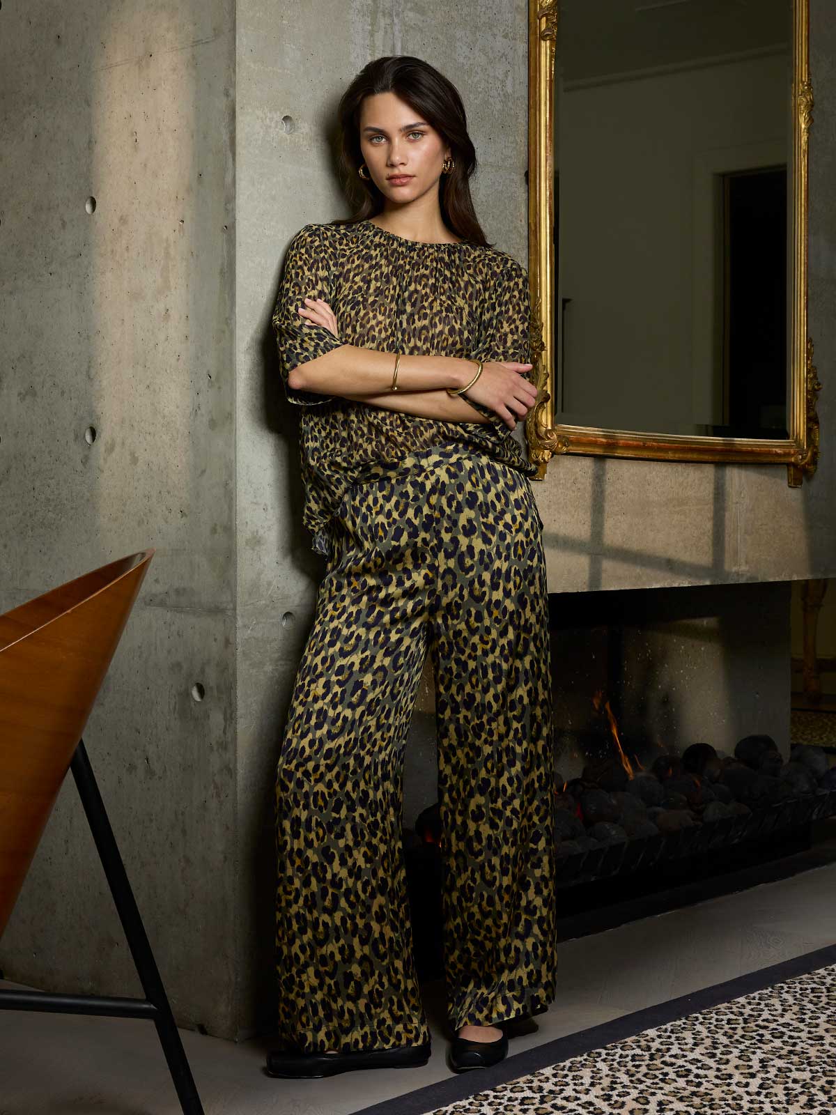 Carrie Leopard Pant