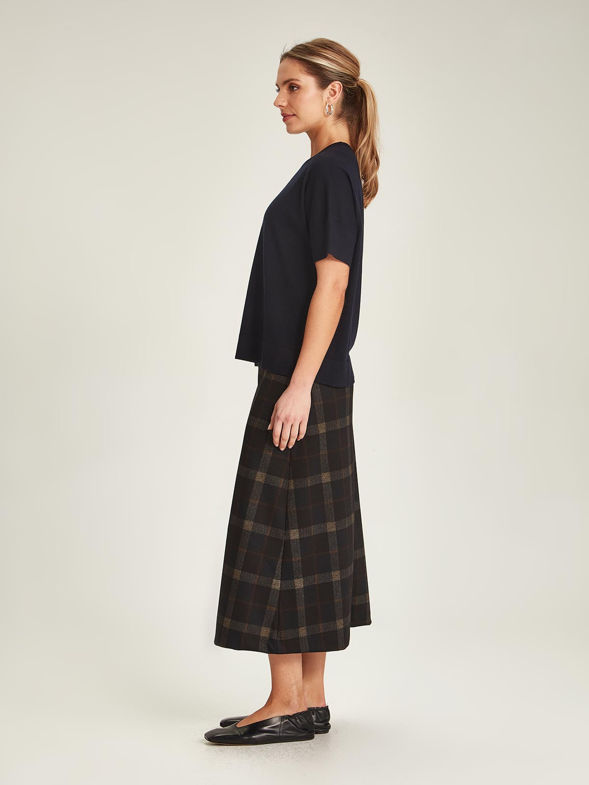 Helena Check Skirt