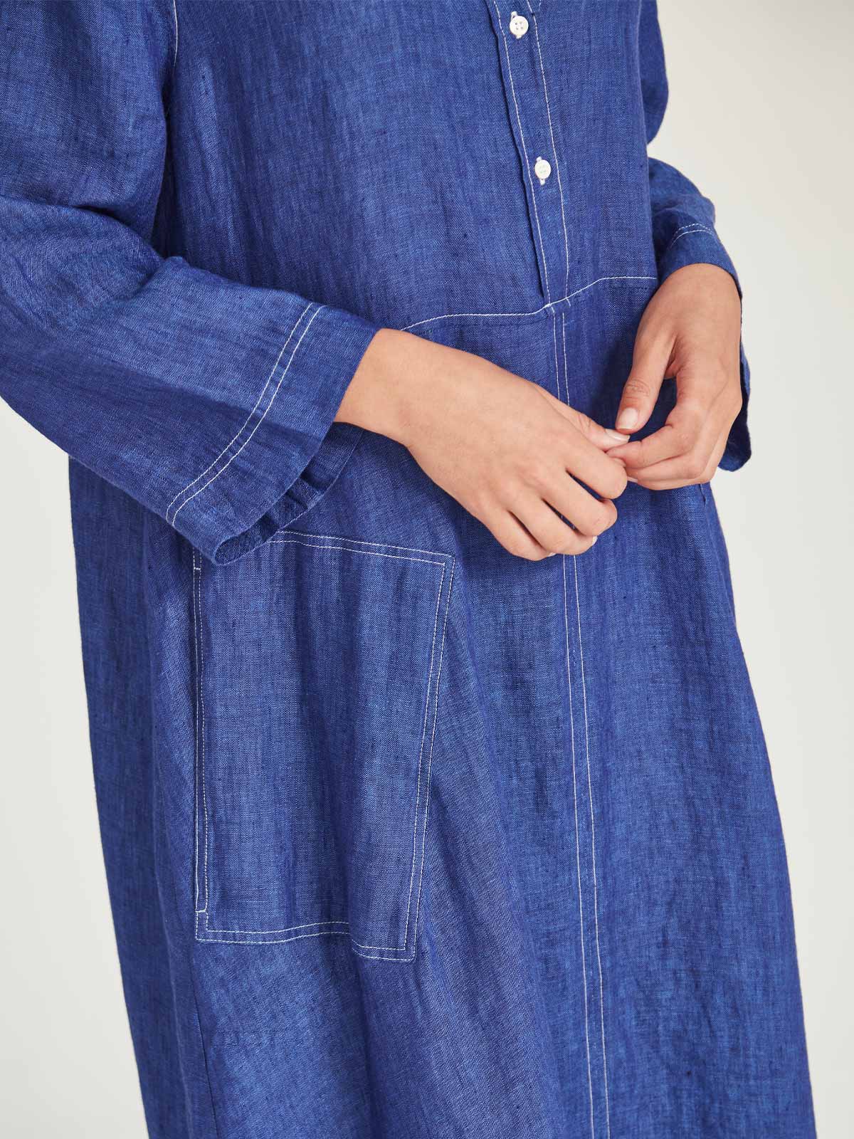 Sofia Linen Shirtdress