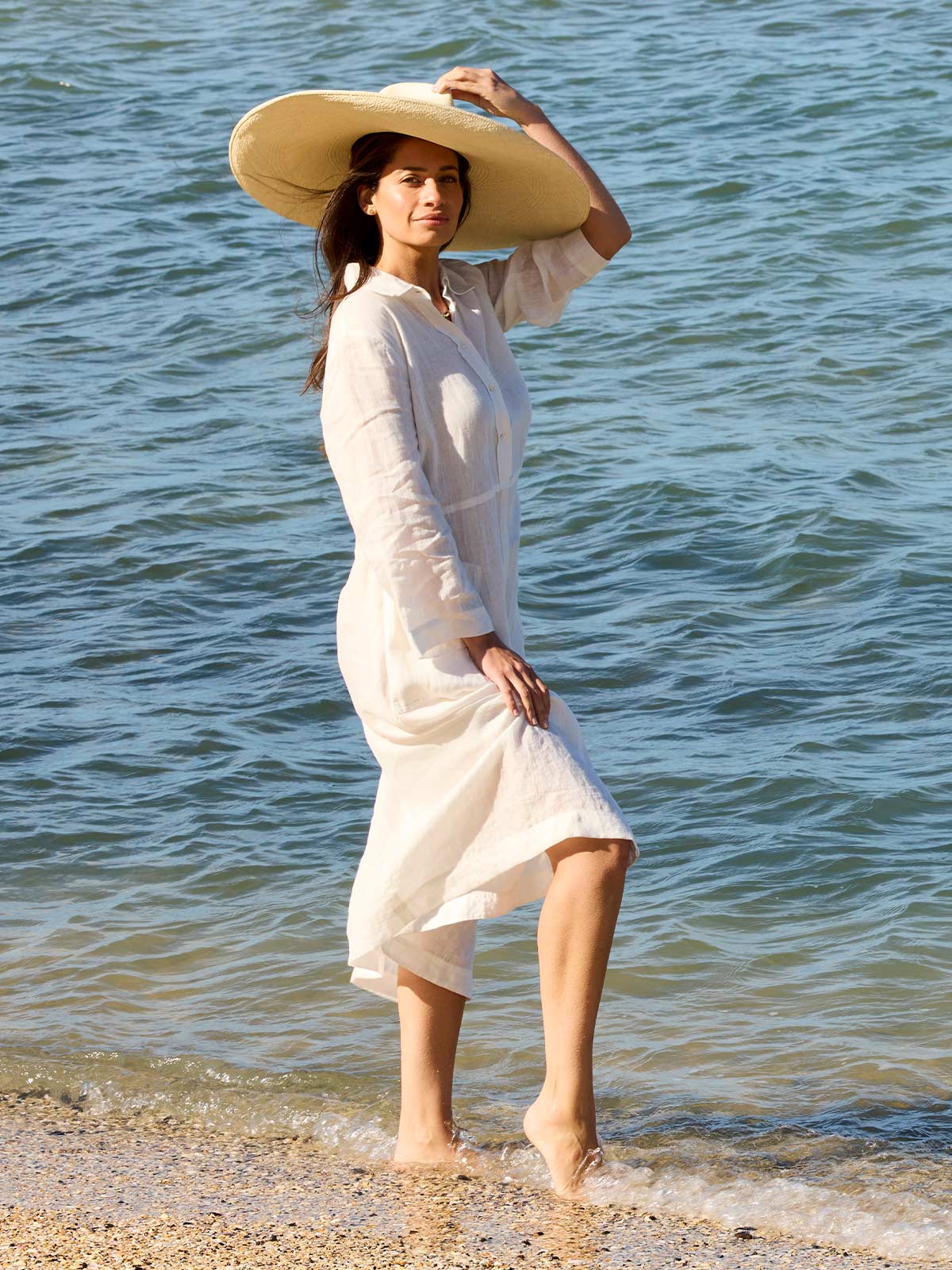 Sofia Linen Shirtdress