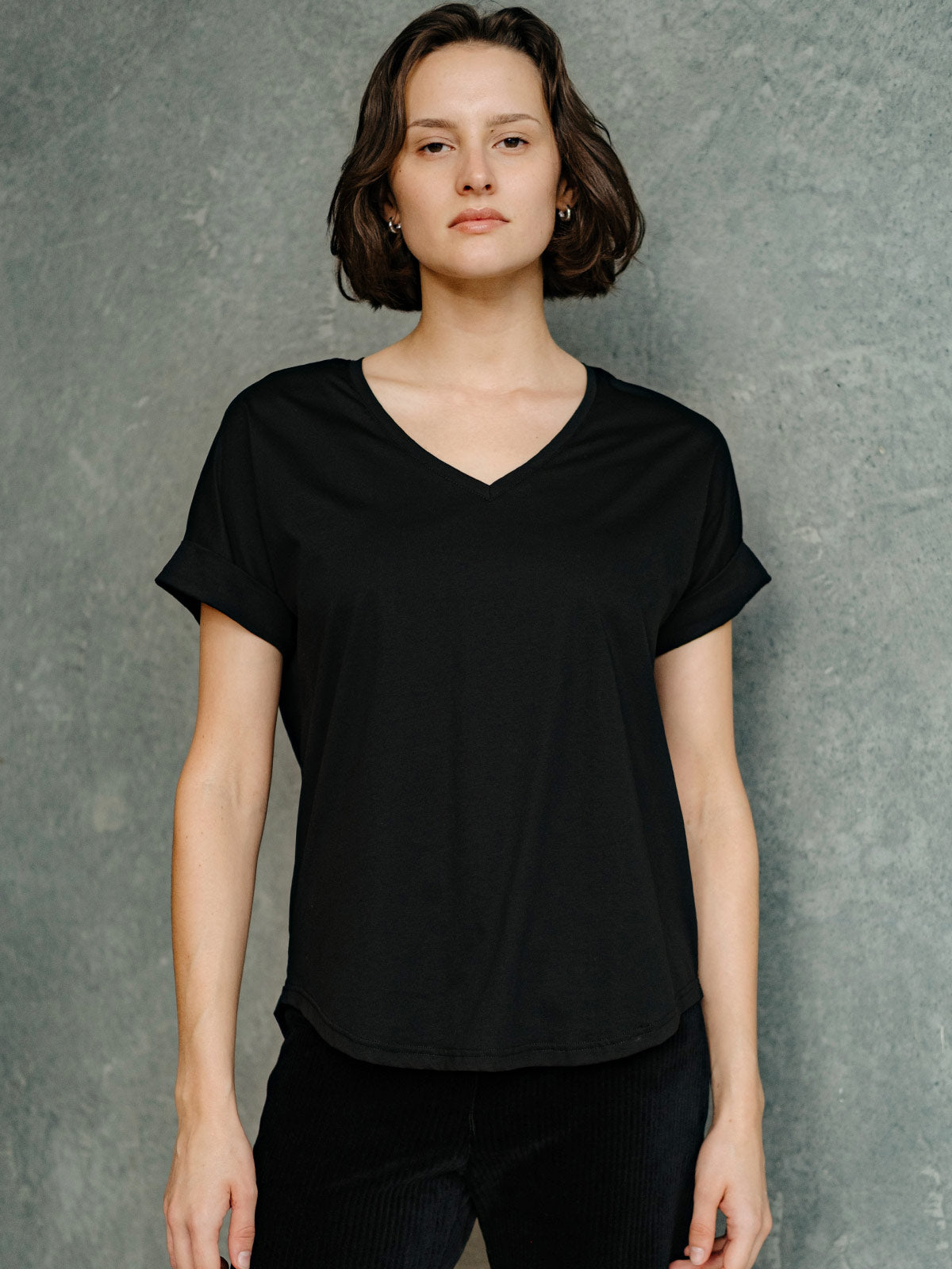 Quincey V Neck Tee