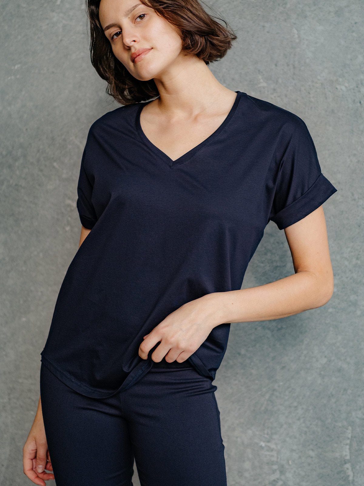 Quincey V Neck Tee