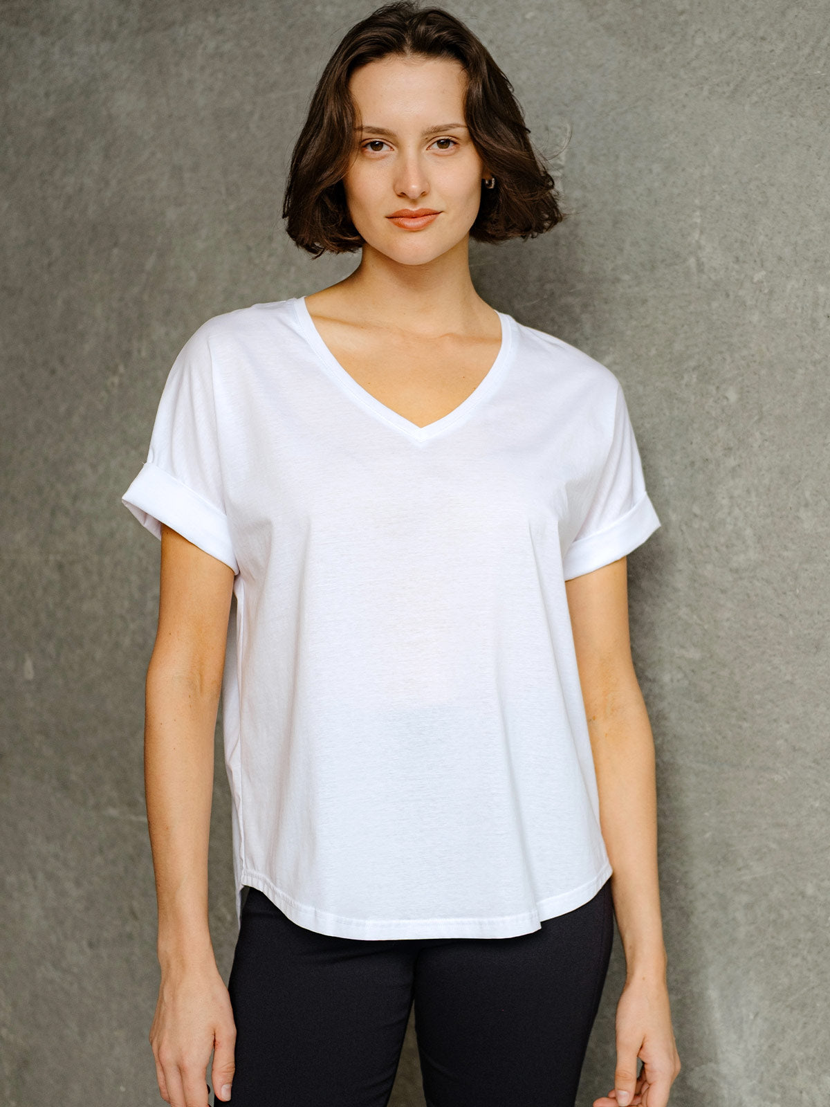 Quincey V Neck Tee