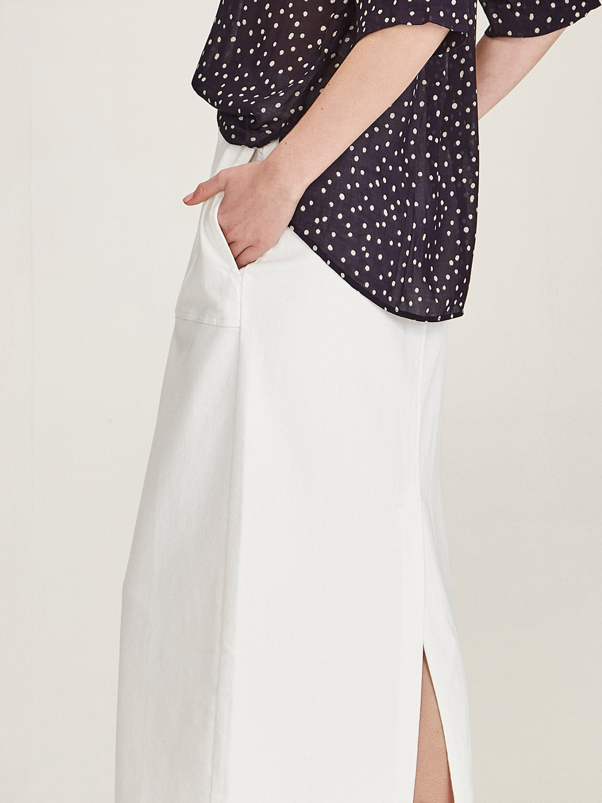 Martine White Skirt