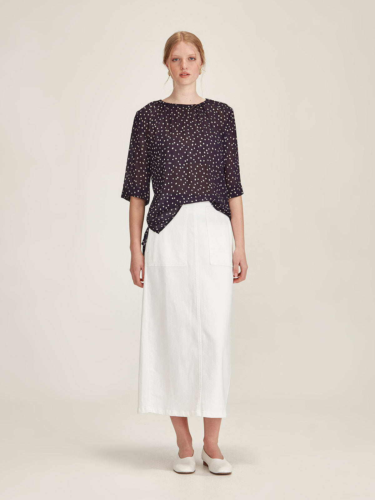 Martine White Skirt
