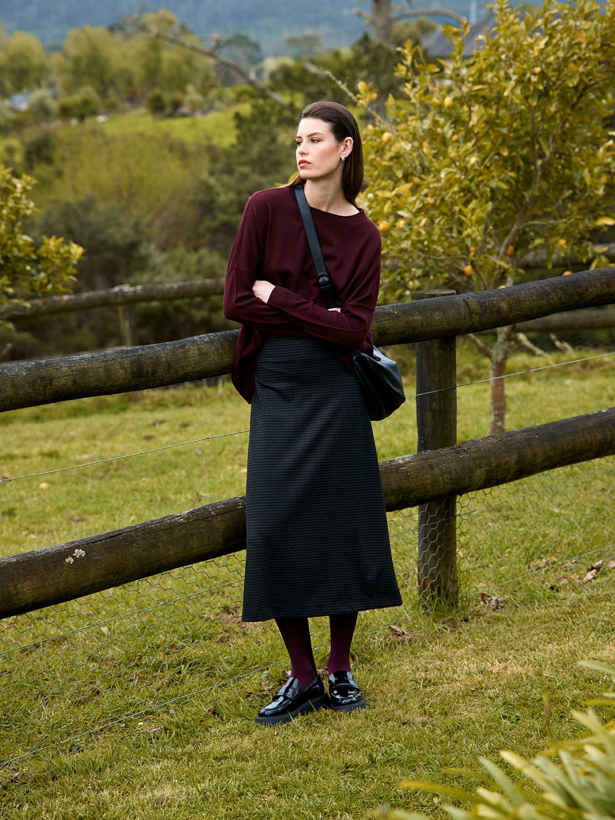 Aiden Check Skirt