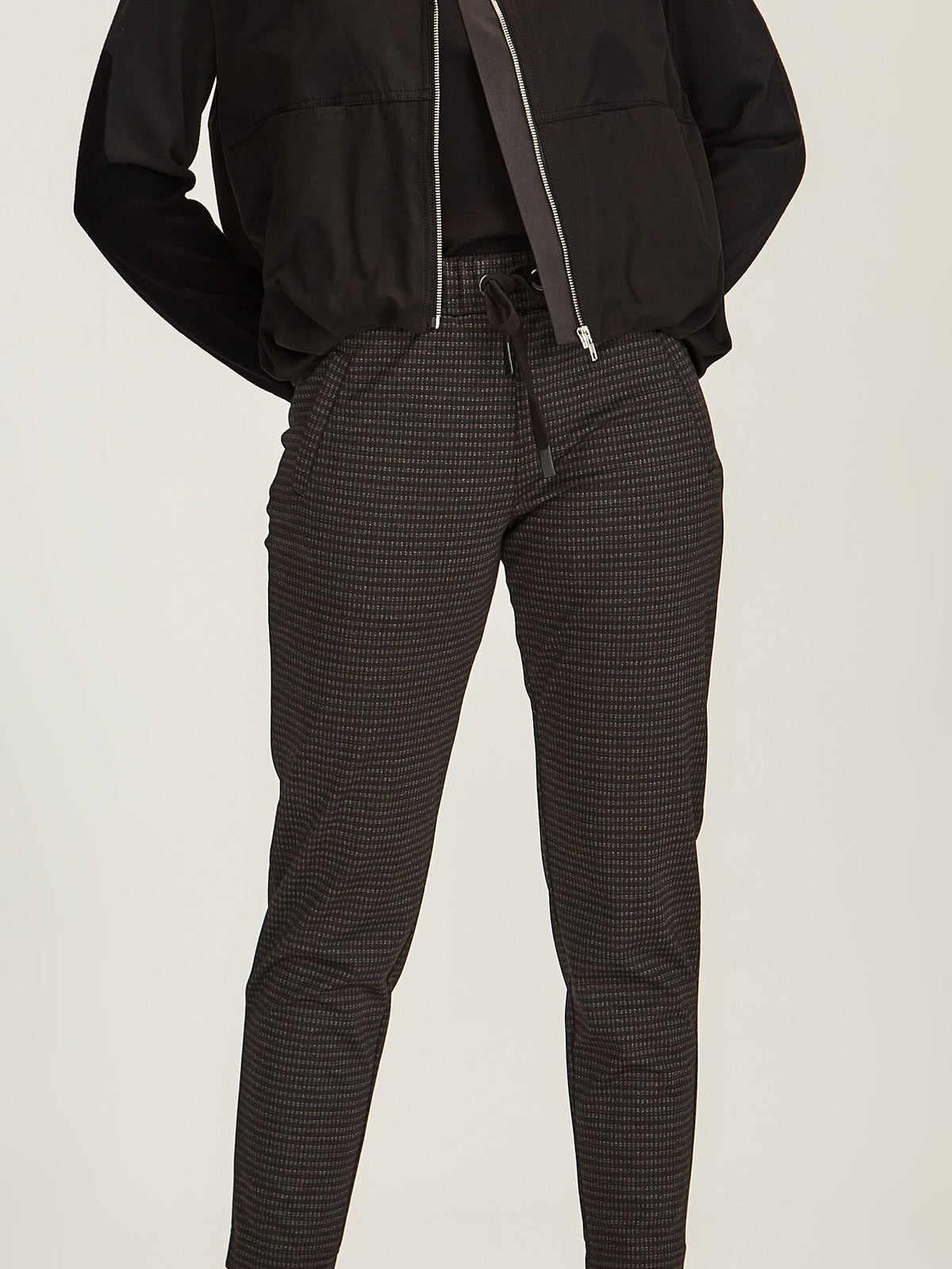 Charcoal Check Jogger