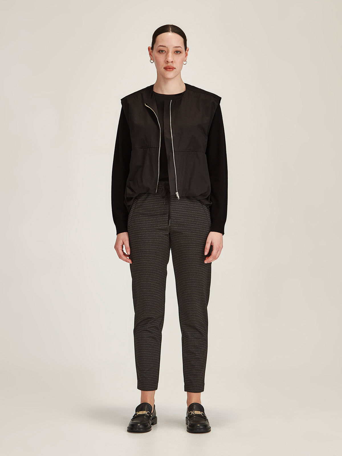 Charcoal Check Jogger