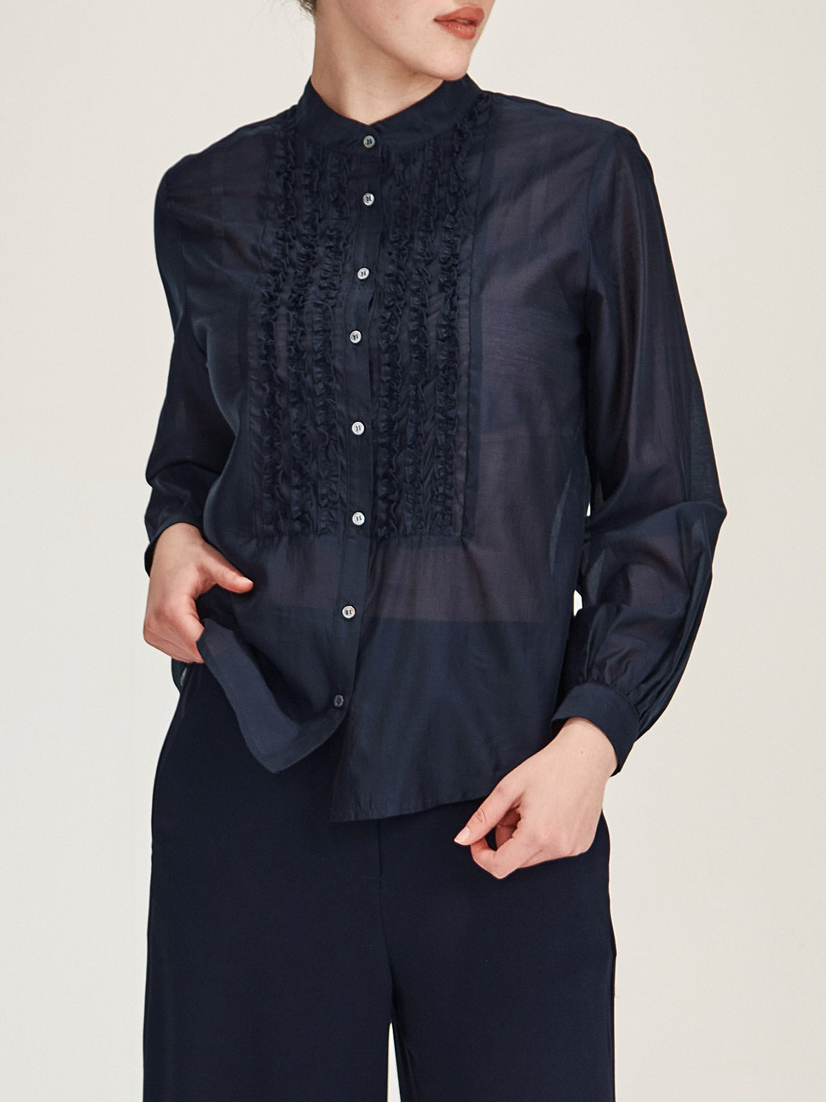 Ami Ruffle Shirt