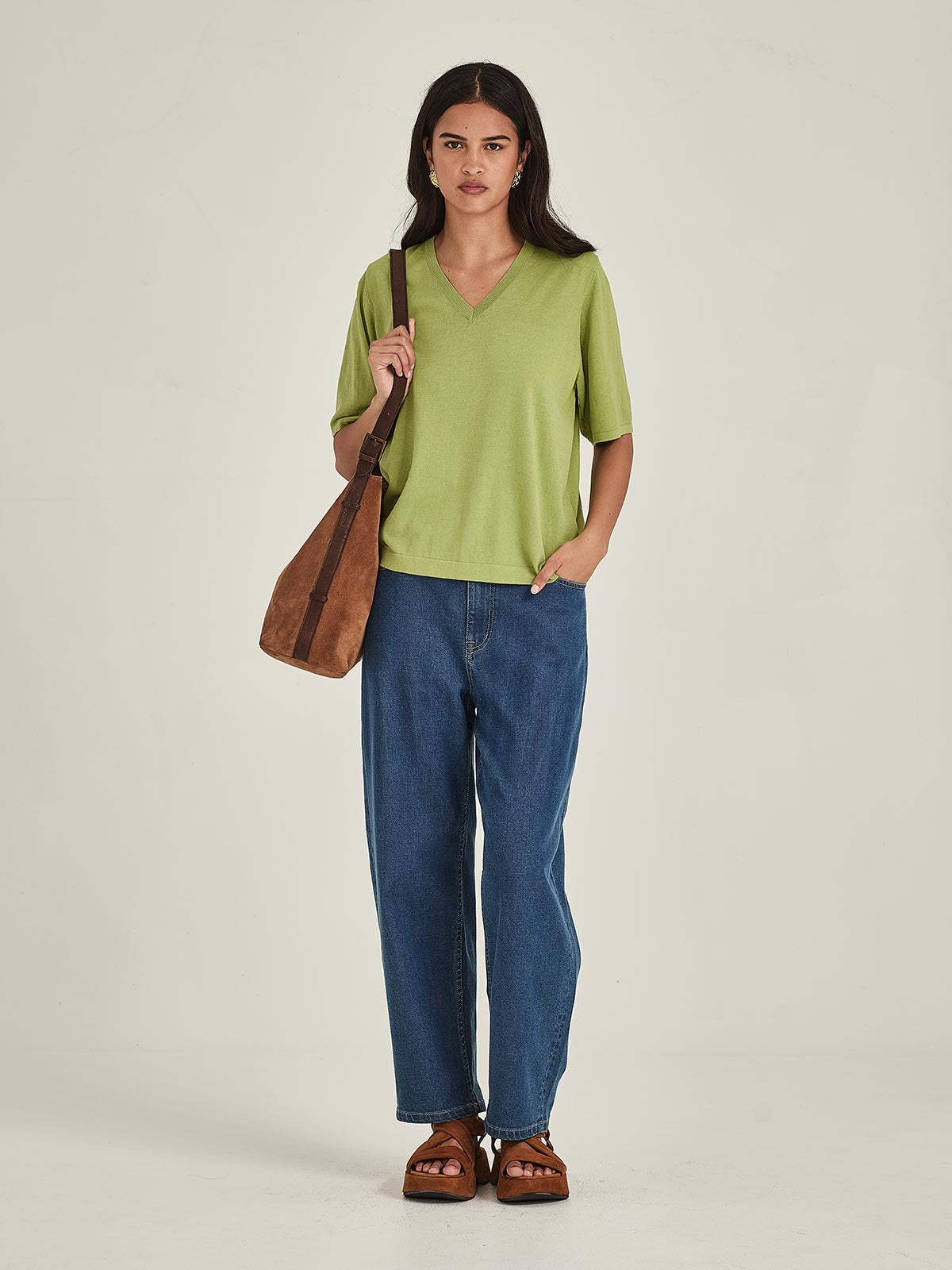 Raye V Knit Tee