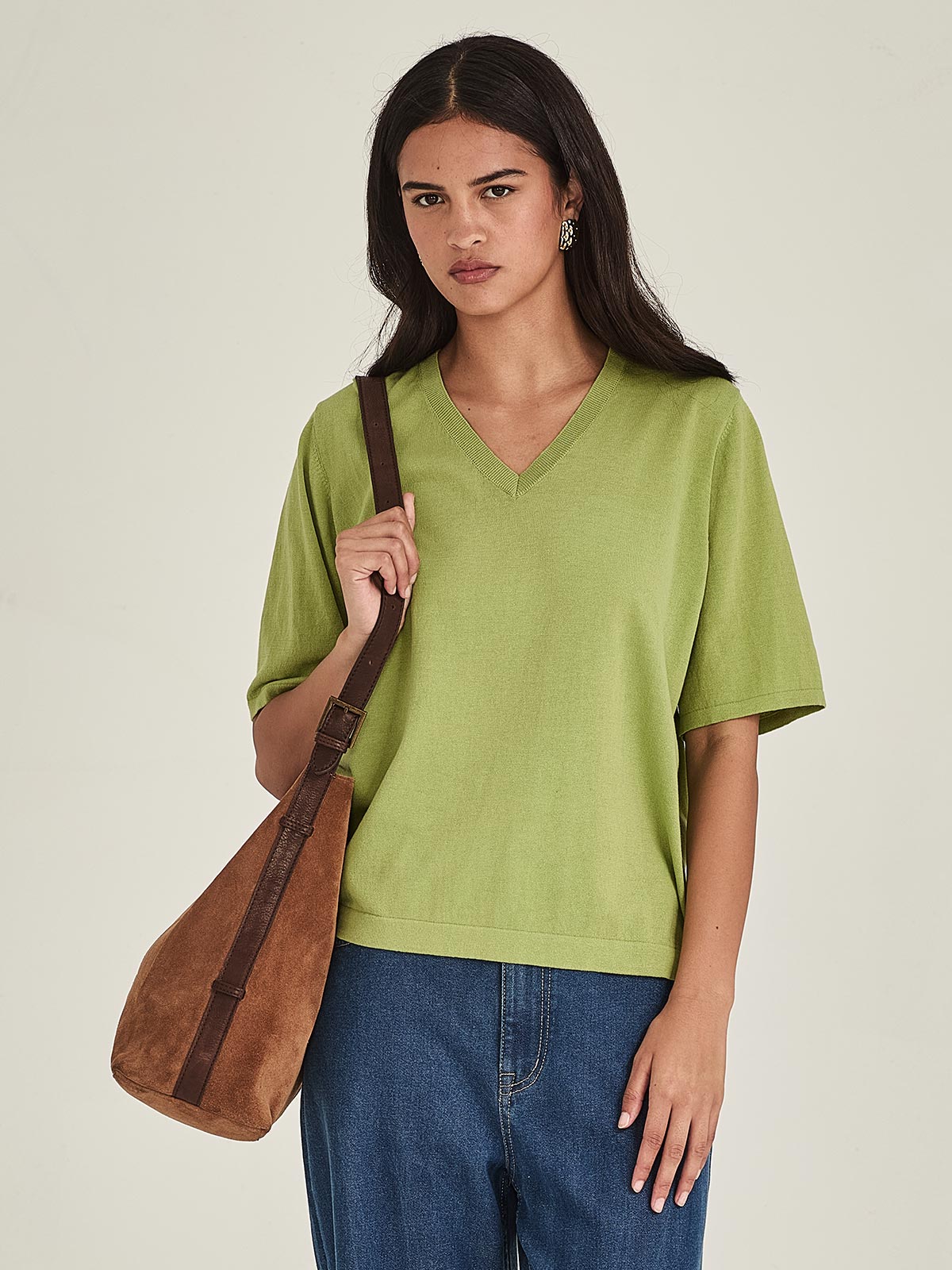Raye V Knit Tee