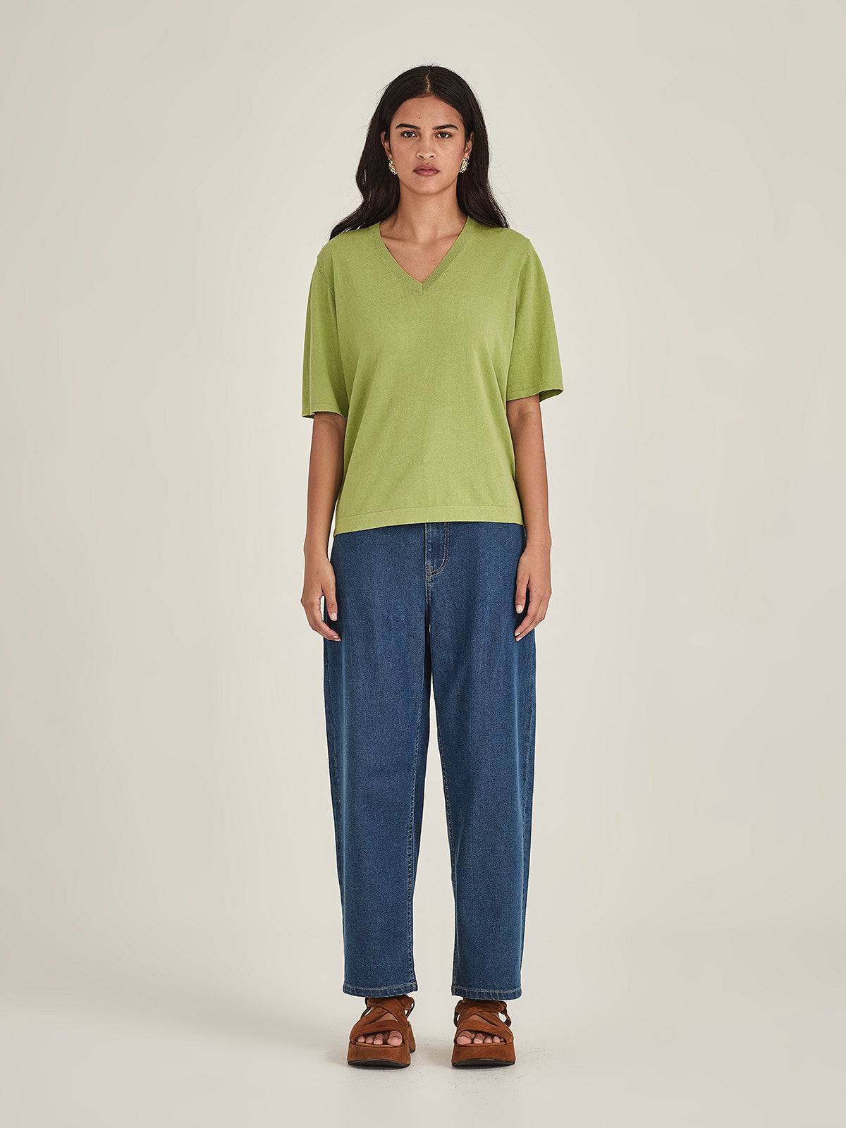 Raye V Knit Tee