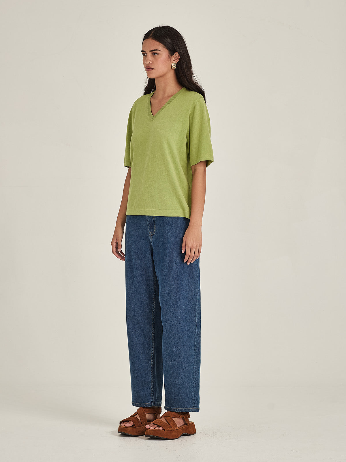 Raye V Knit Tee