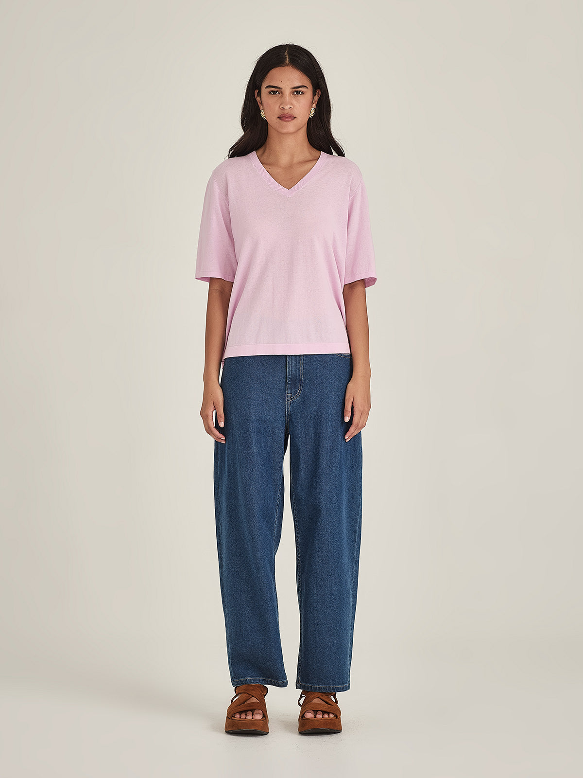 Raye V Knit Tee