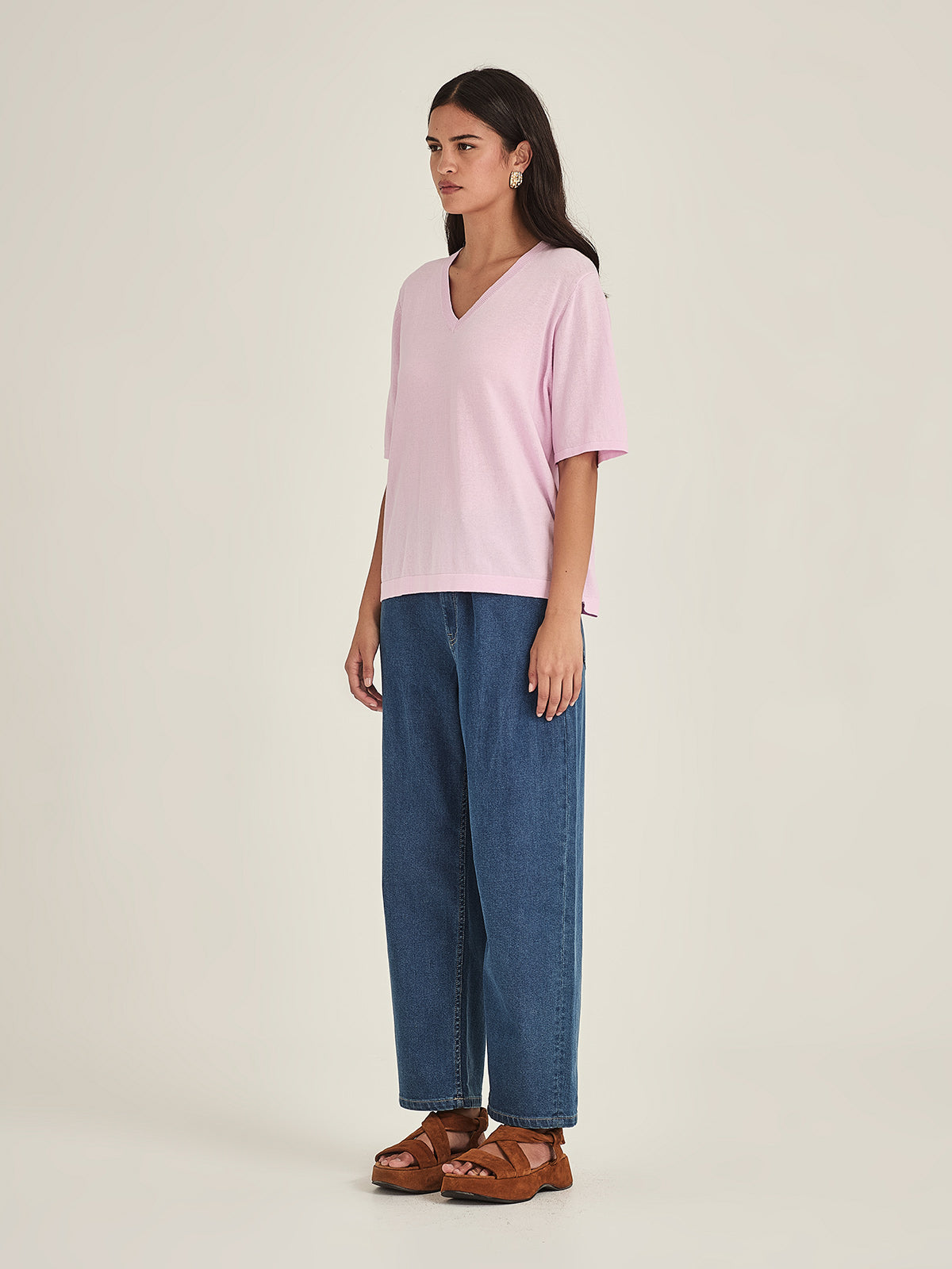 Raye V Knit Tee