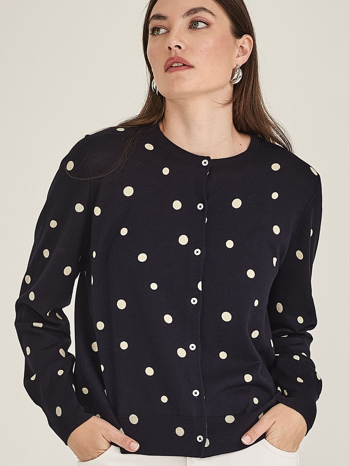 Kaia Spot Cardigan
