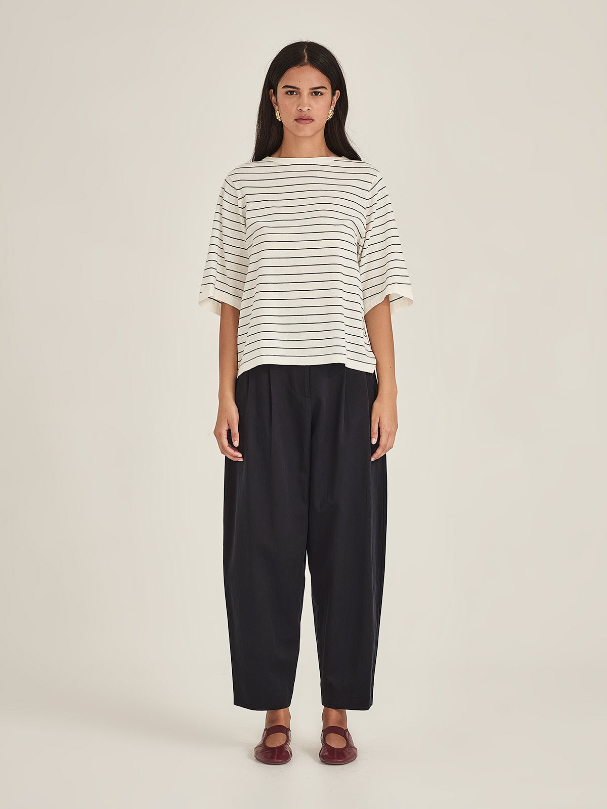 Sumire Striped Boxy Tee