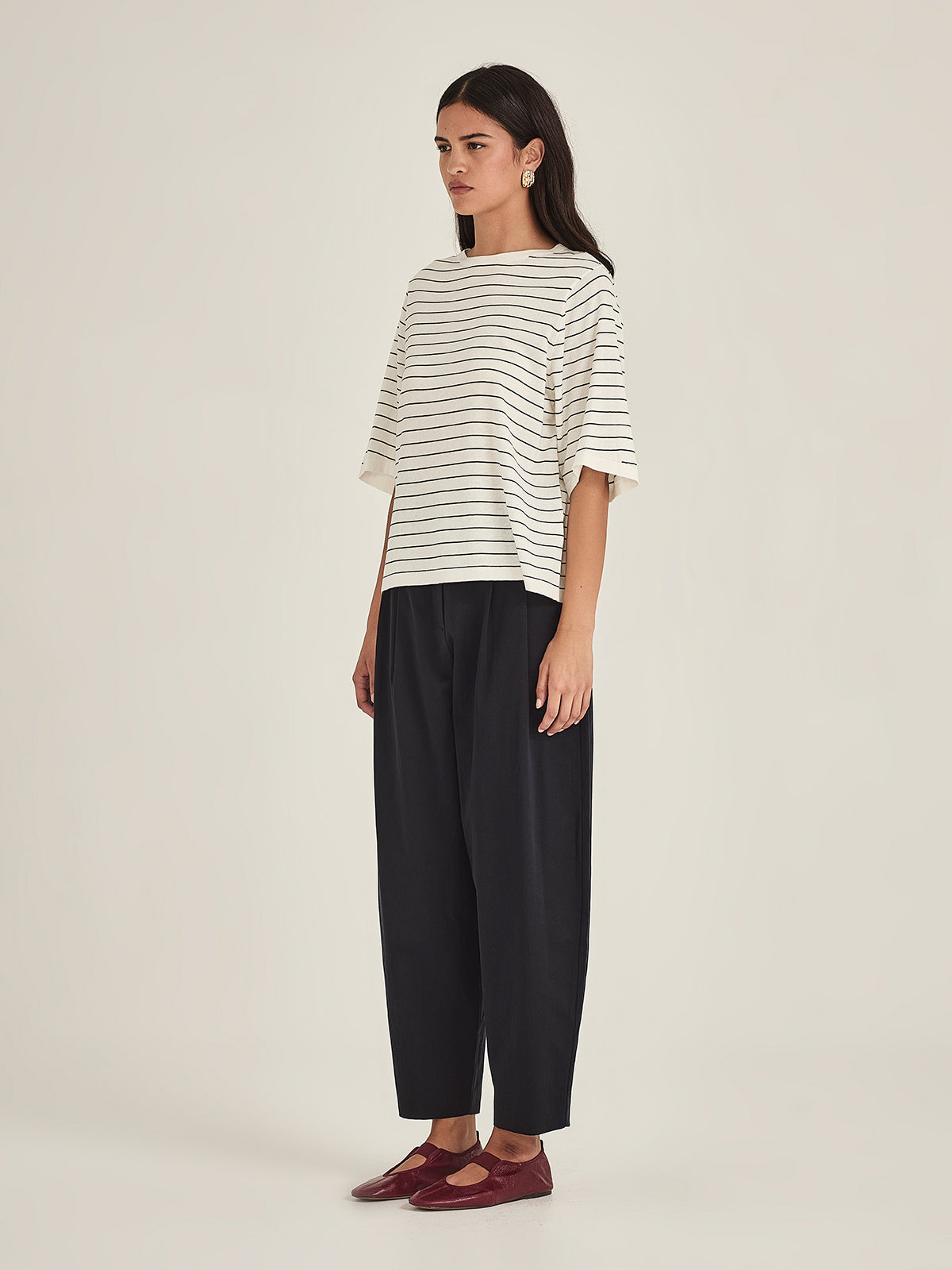Sumire Striped Boxy Tee
