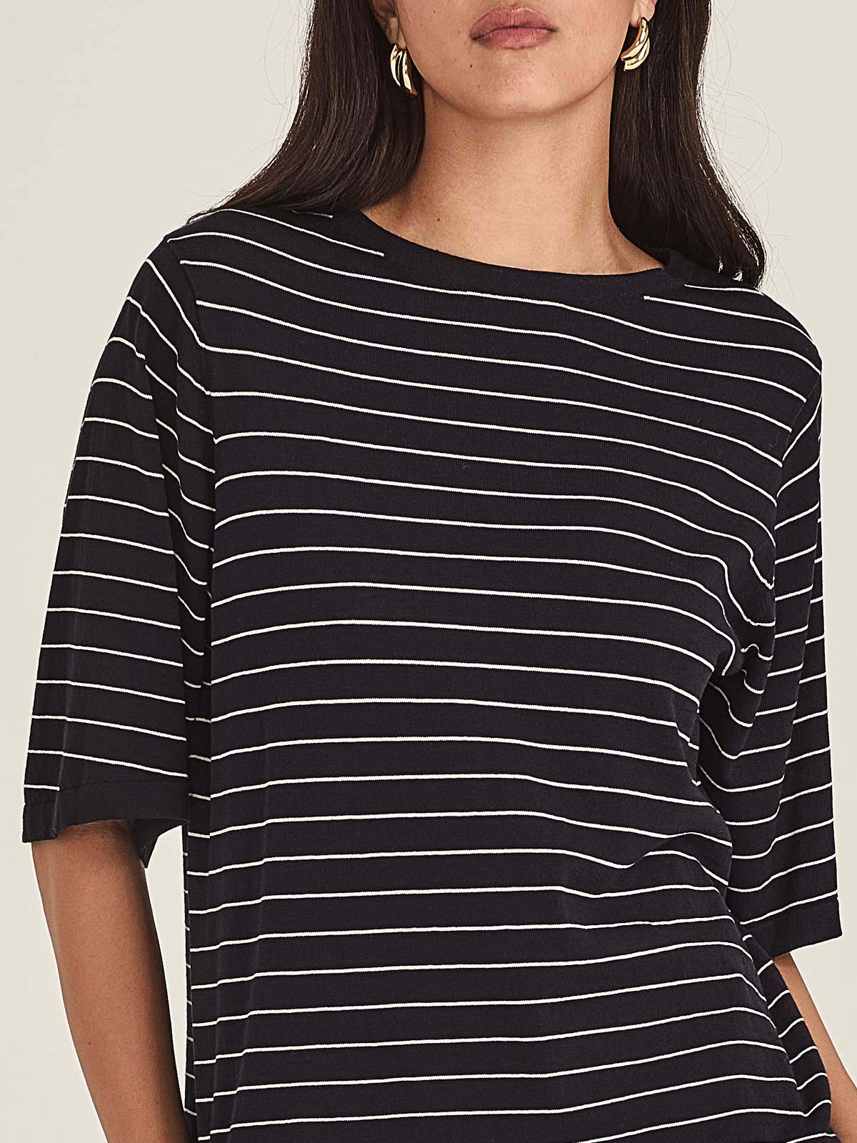 Sumire Striped Boxy Tee