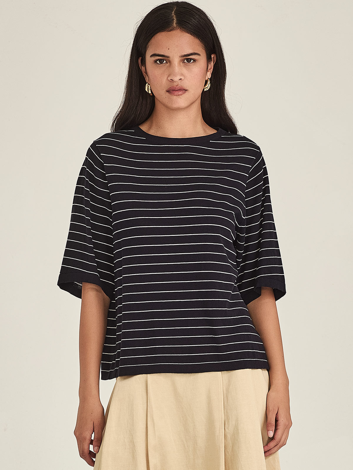 Sumire Striped Boxy Tee