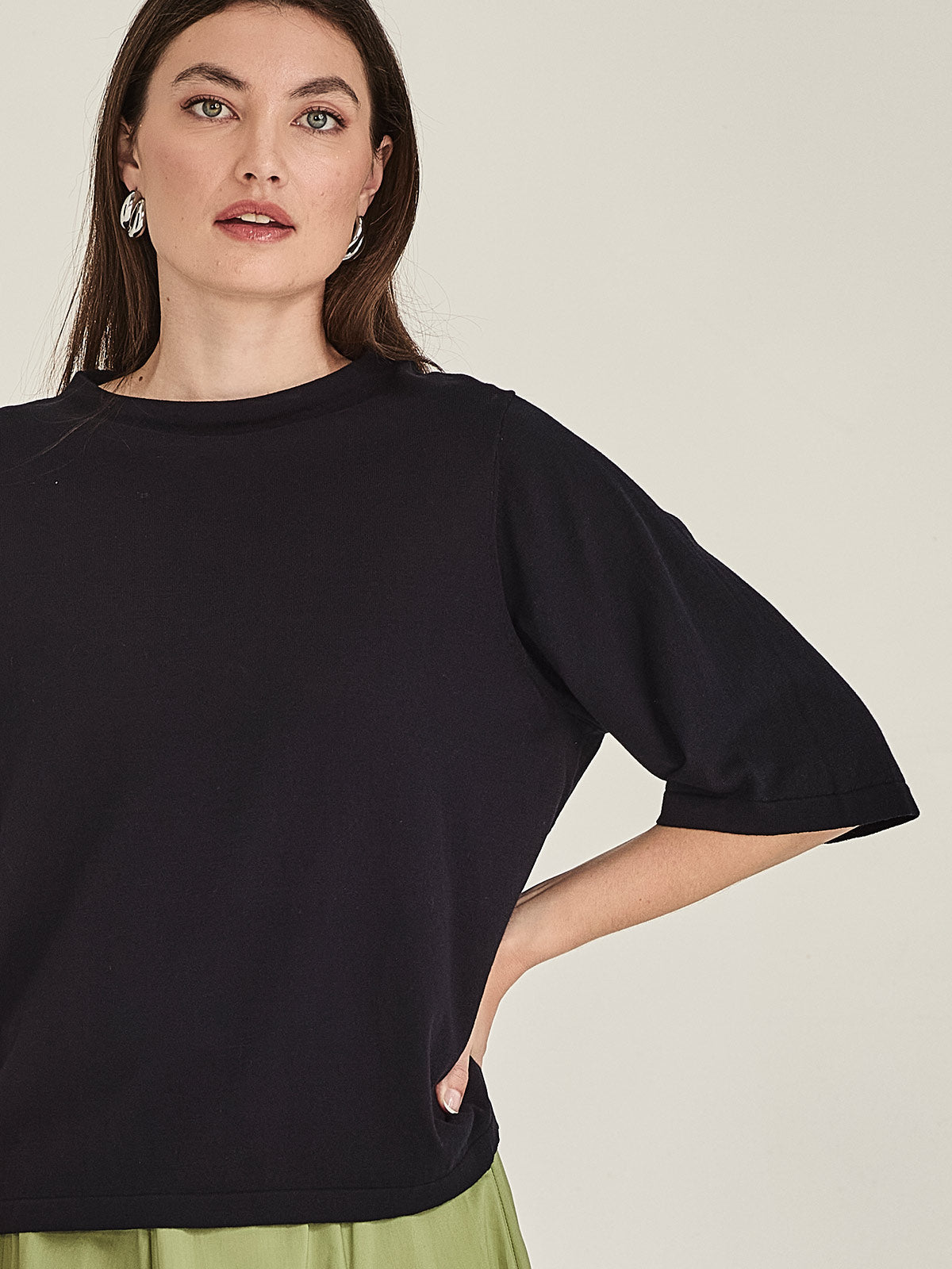 Sumire Boxy Knit Tee