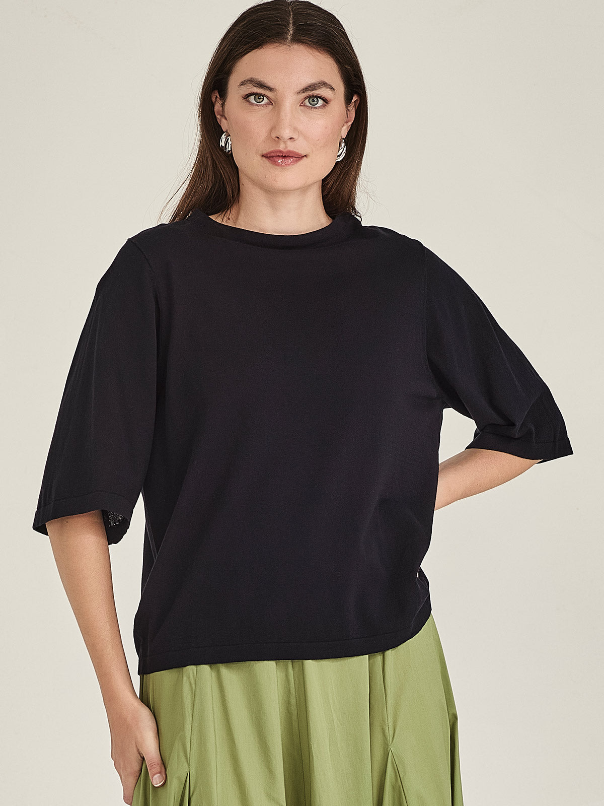 Sumire Boxy Knit Tee