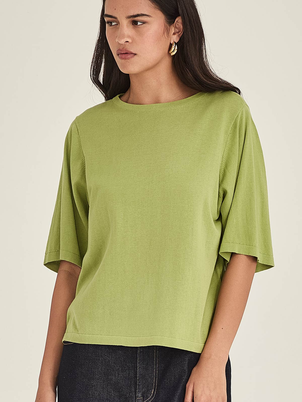 Sumire Boxy Knit Tee