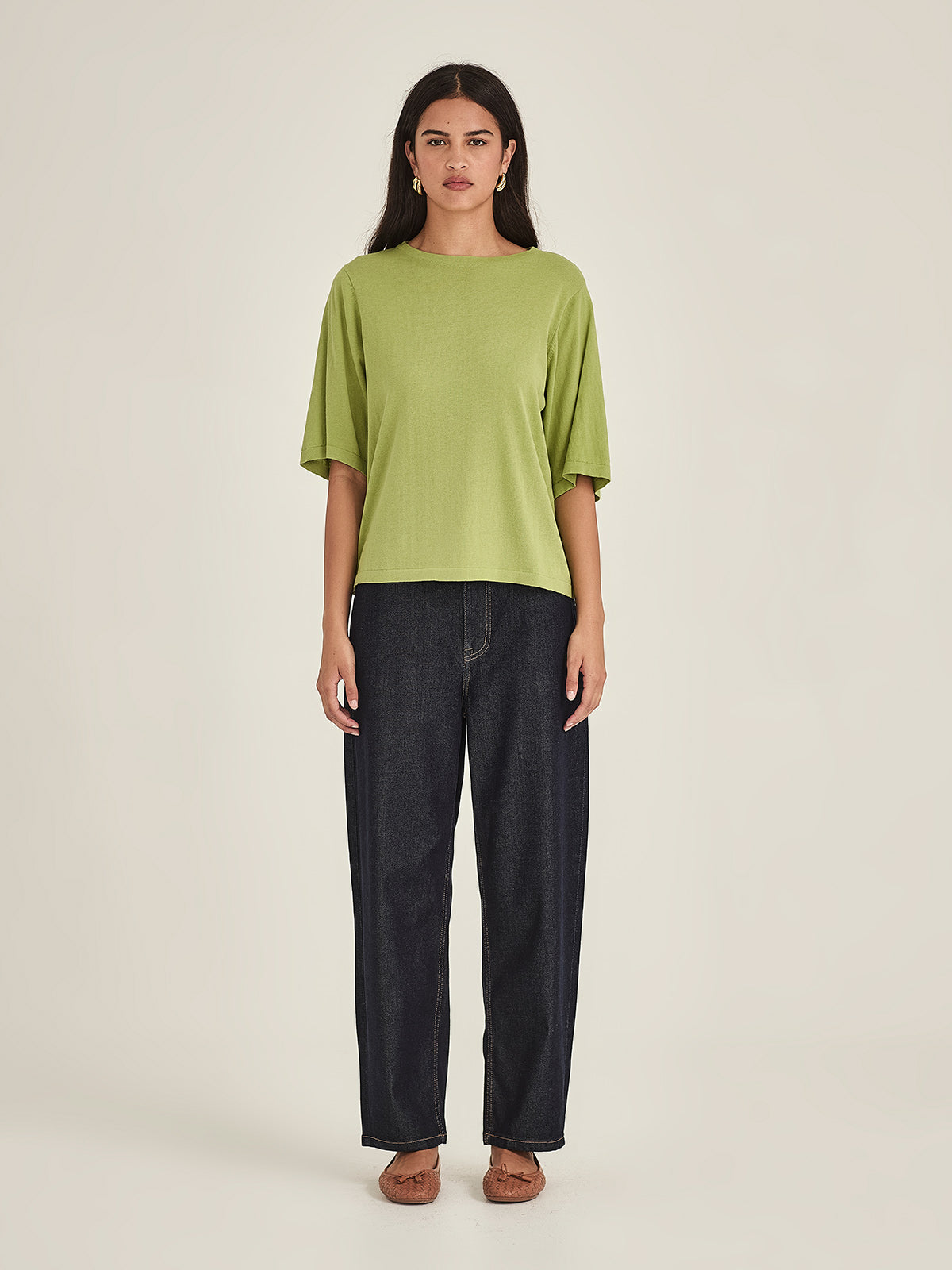 Sumire Boxy Knit Tee